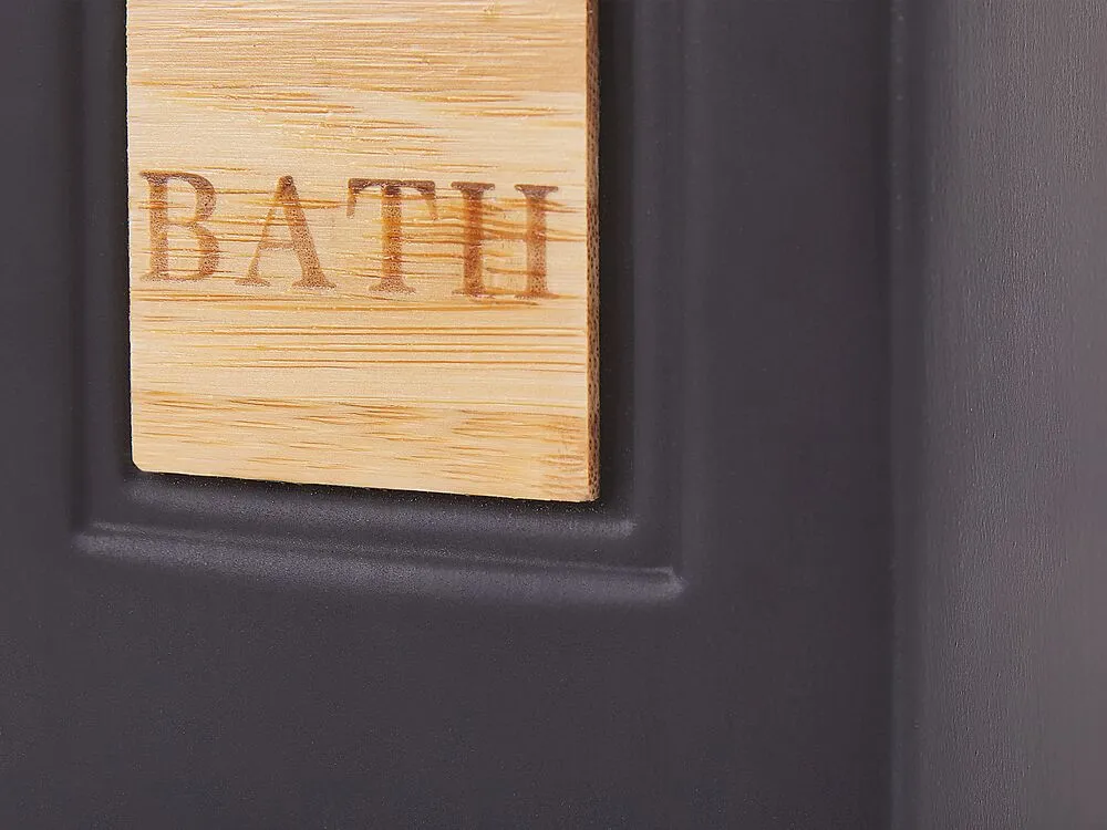Set da 4 accessori per il bagno KOUROU Ceramica Nero