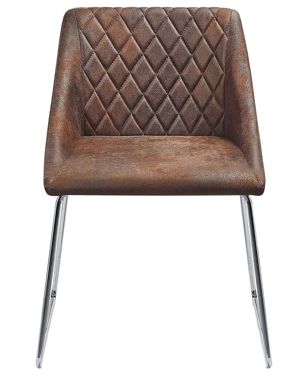 Set di 2 sedie da pranzo ARCATA Pelle sintetica Marrone scuro