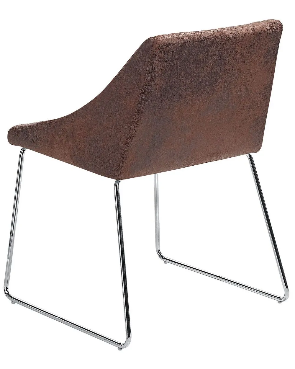 Set di 2 sedie da pranzo ARCATA Pelle sintetica Marrone scuro