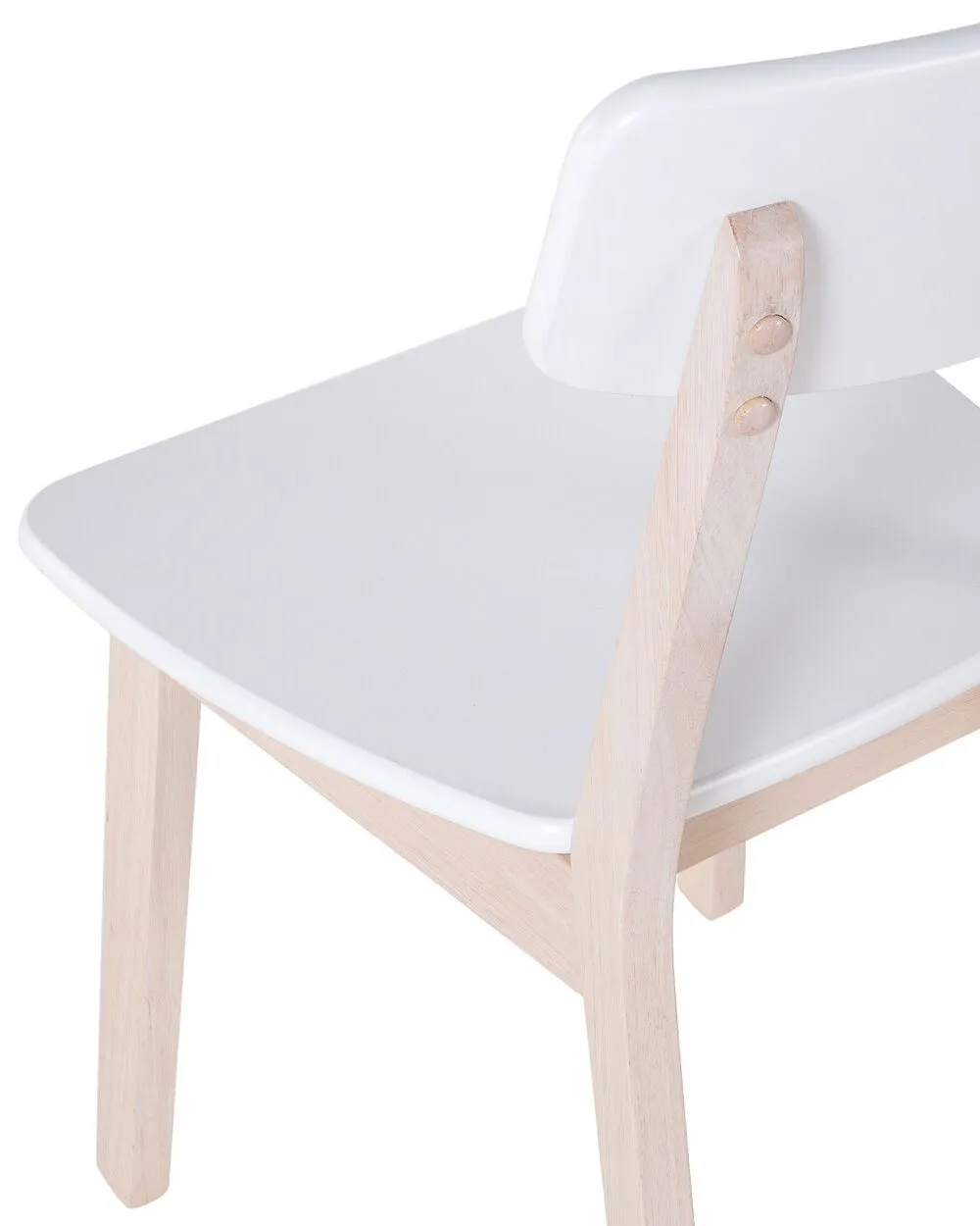 Set of 2 Dining Chairs SANTOS White