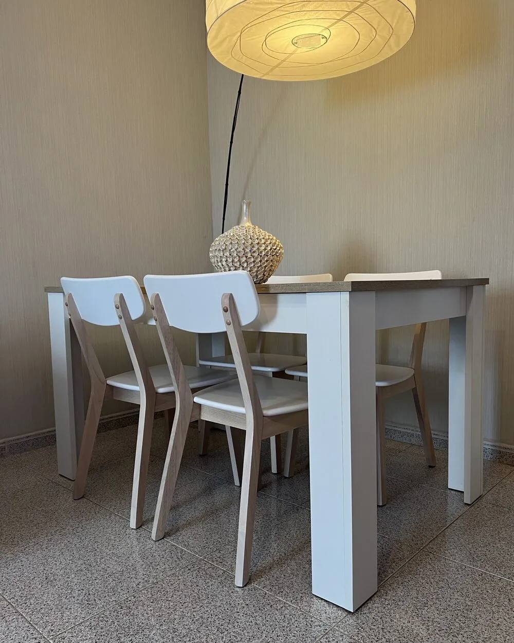 Set of 2 Dining Chairs SANTOS White
