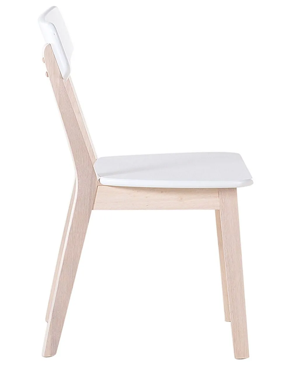 Set of 2 Dining Chairs SANTOS White
