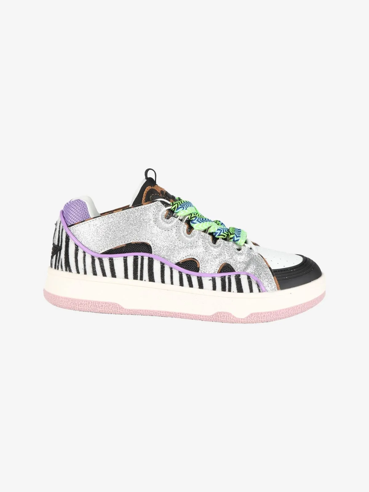 Shop Art CHUNKY WHOOPI Baskets femme imprimé animal avec paillettes