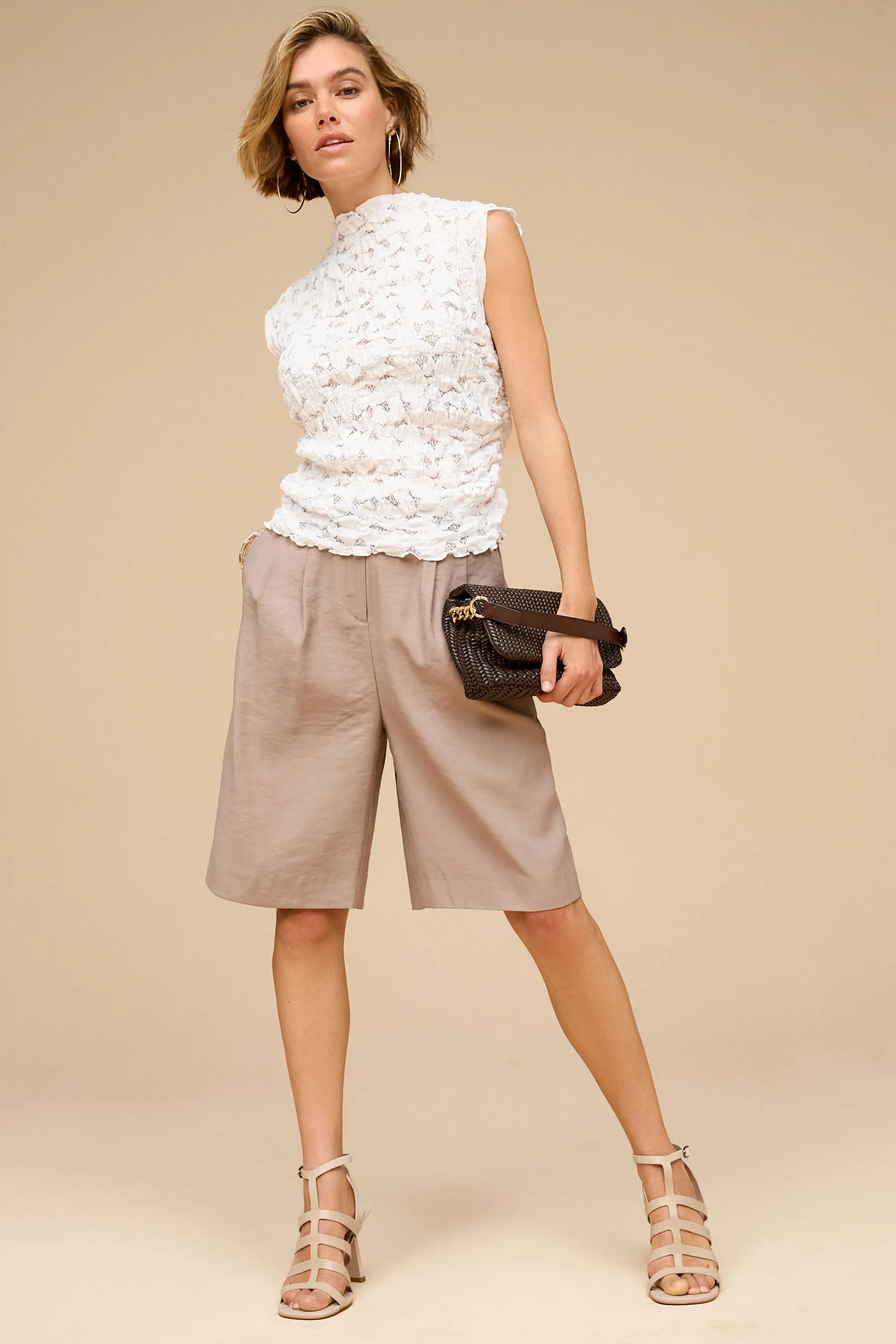 Short Sleeve Lace Top    