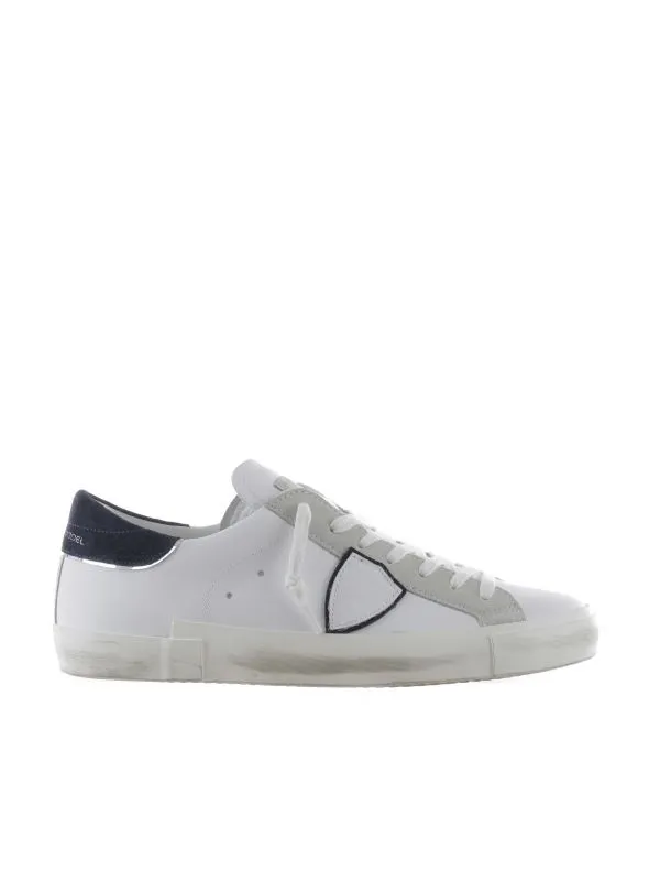 Sneaker paris x in pelle effetto vintage