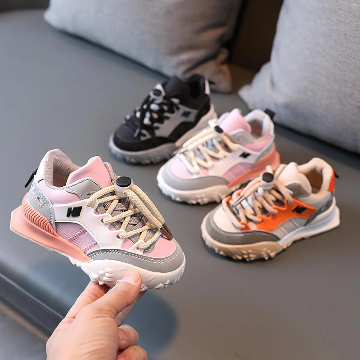 Sneaker per bambini Designer di moda Sneaker Chunky per bambini Taglia 32 Sneaker per bambini per ragazze