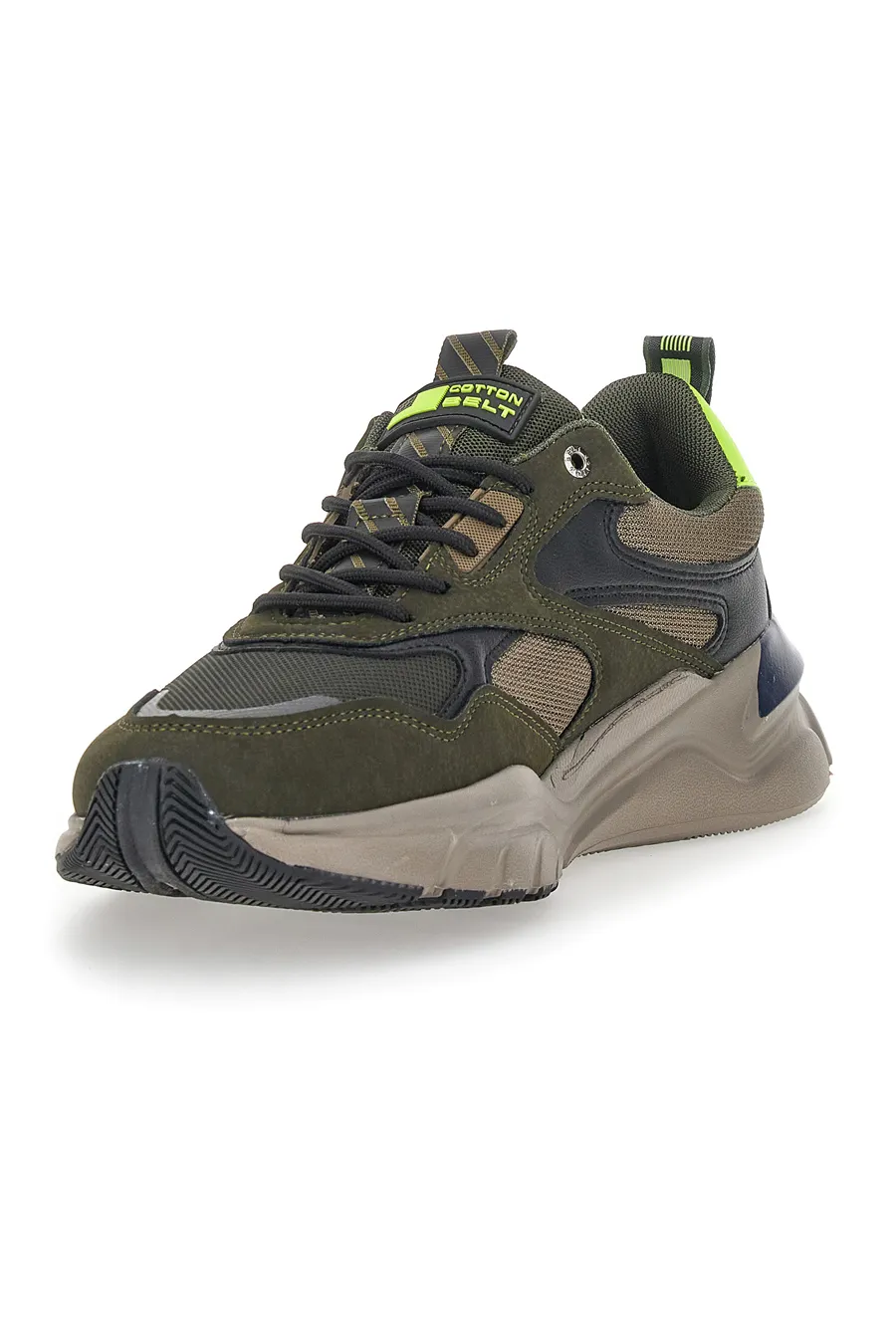Sneakers Chunky Cotton Belt Focus Verdi