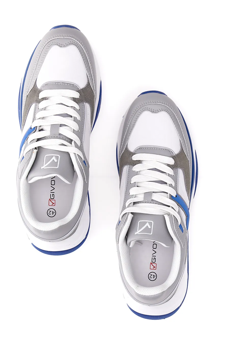 Sneakers con suola Chunky Givova 011 Grigia bianca e blu