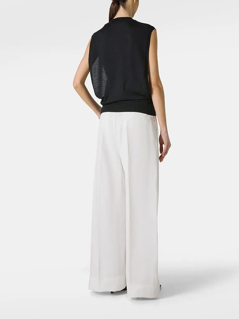 sportmax Maglia Odissea smanicata in lana e seta