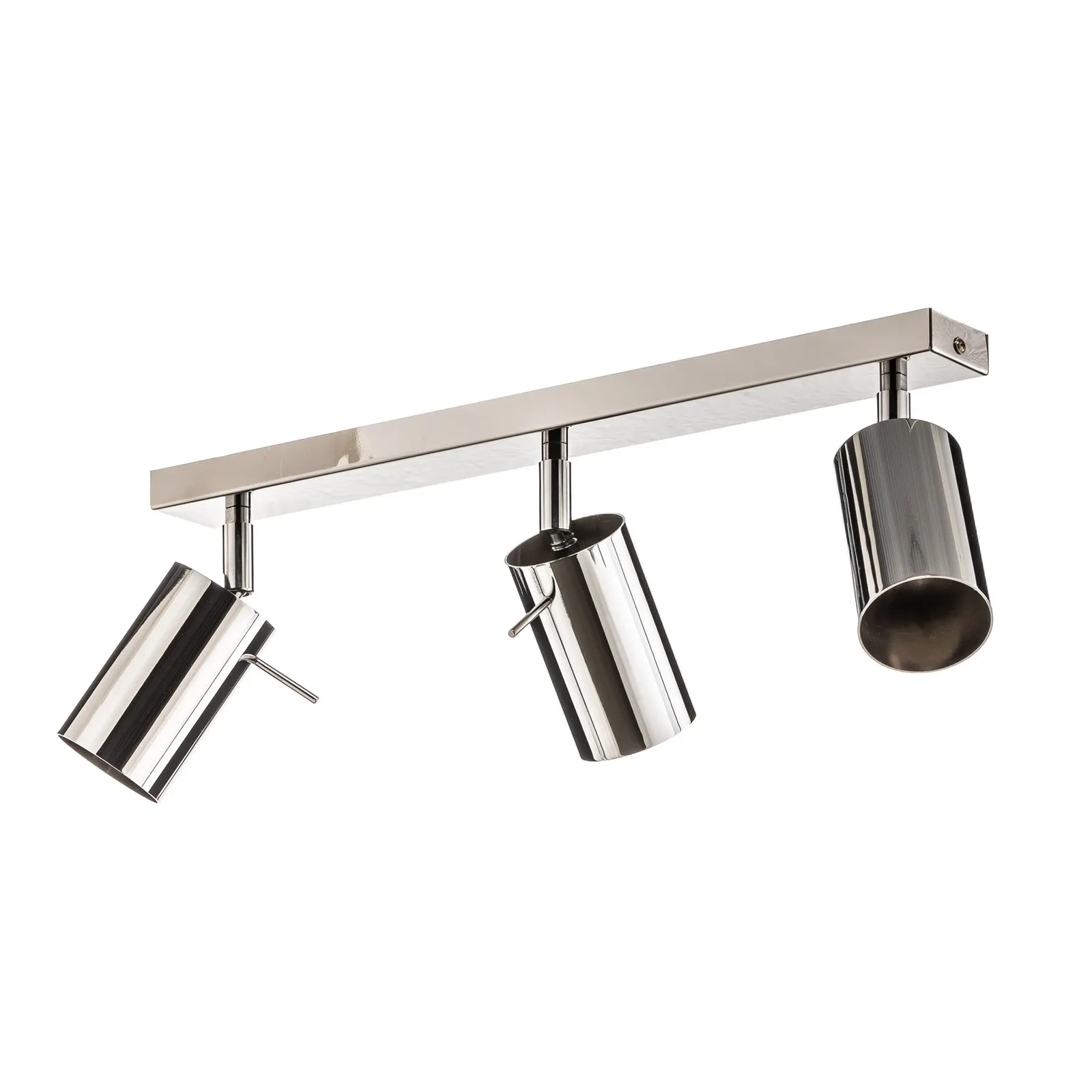 Spot da soffitto Round, cromo, 3 luci lineare