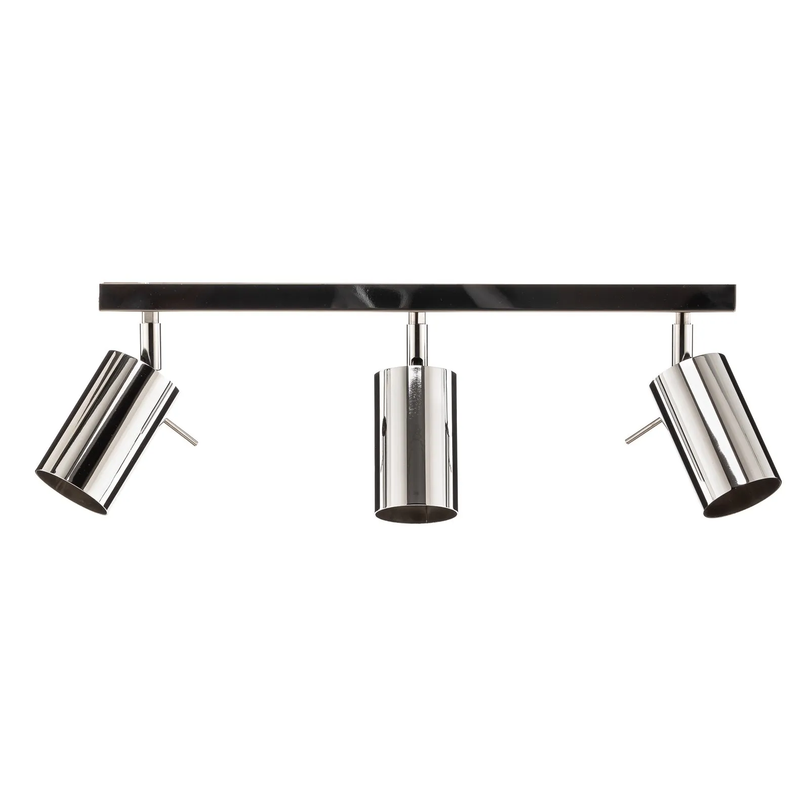 Spot da soffitto Round, cromo, 3 luci lineare