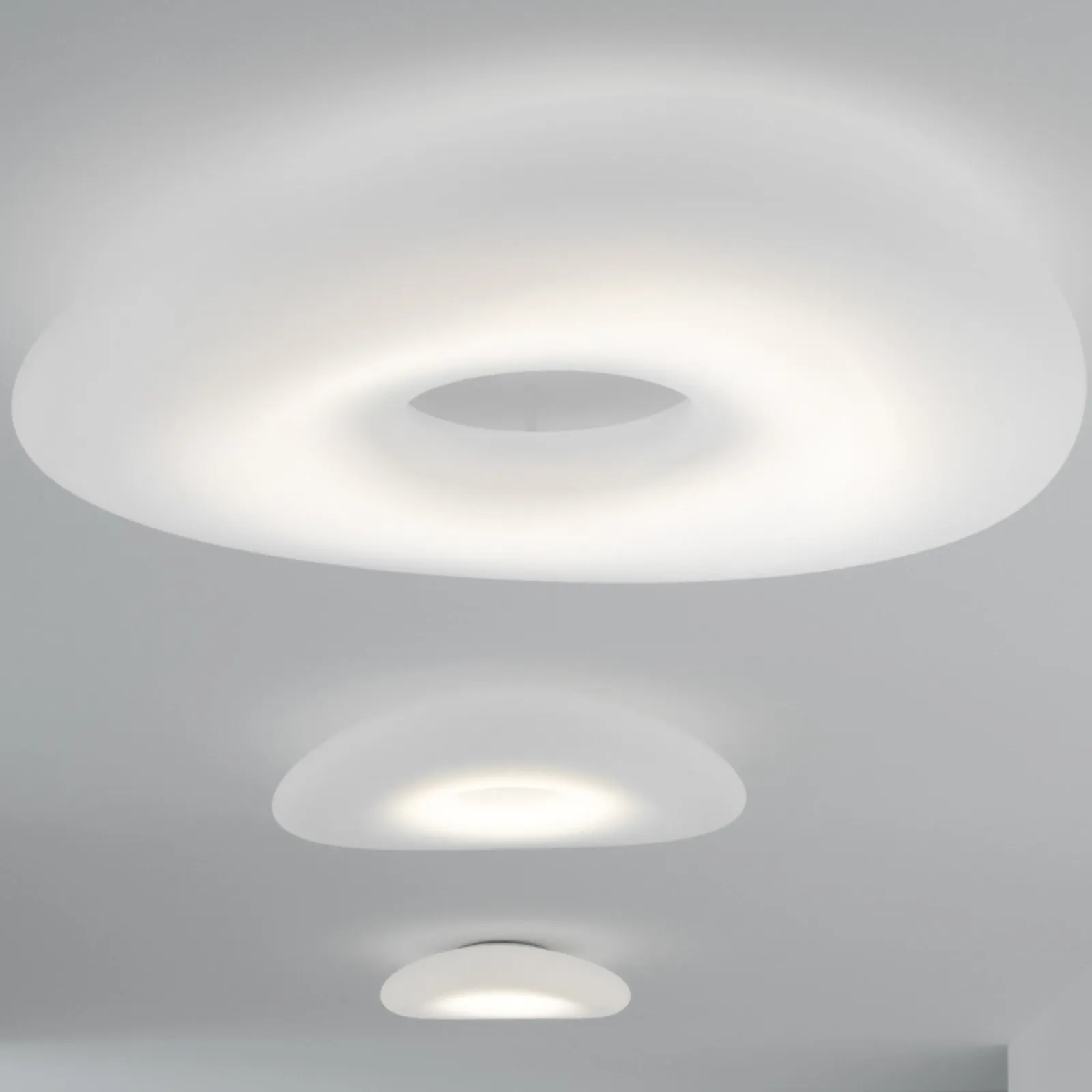 Stilnovo Mr. Magoo plafoniera LED, Phase, Ø76cm