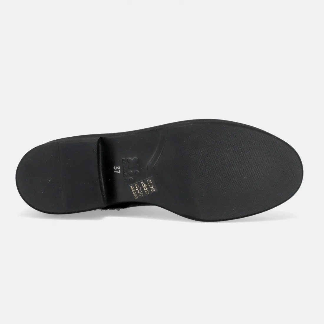Stivaletto calzino Calpierre DM82 nero  in pelle e lana