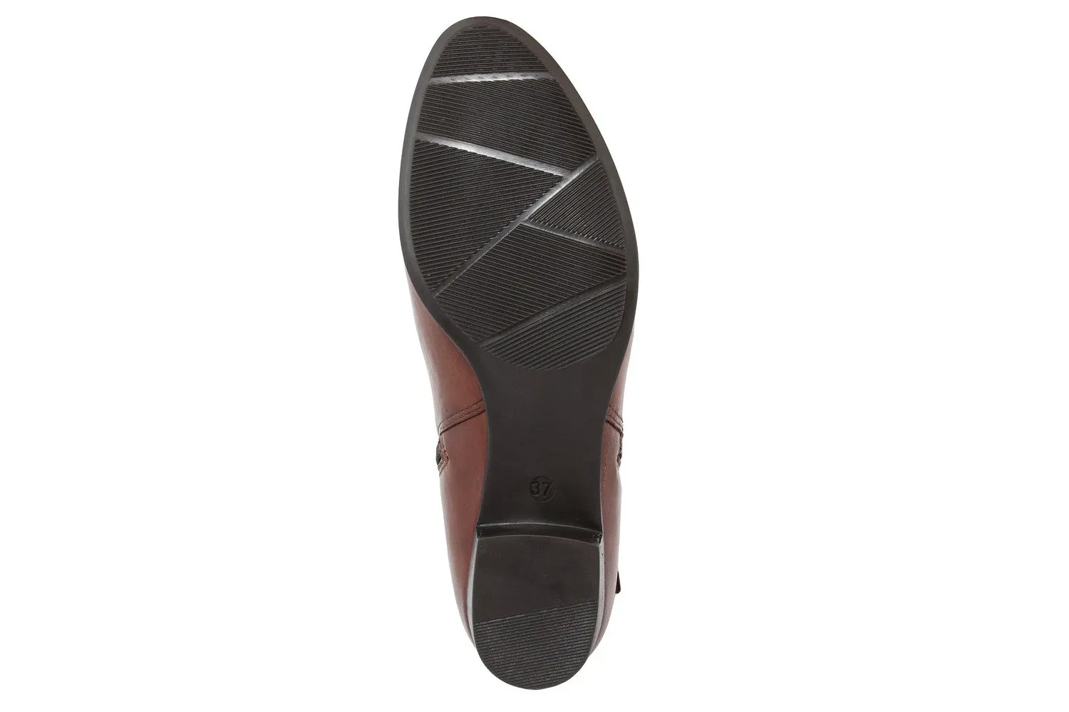 Stivaletto con tacco Donna in pelle Marrone
