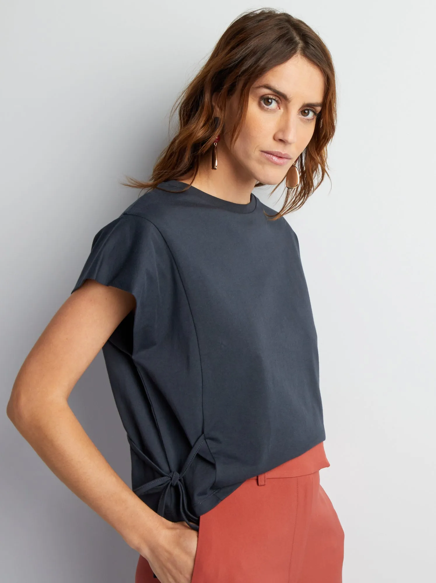 T-shirt senza maniche - BLU
