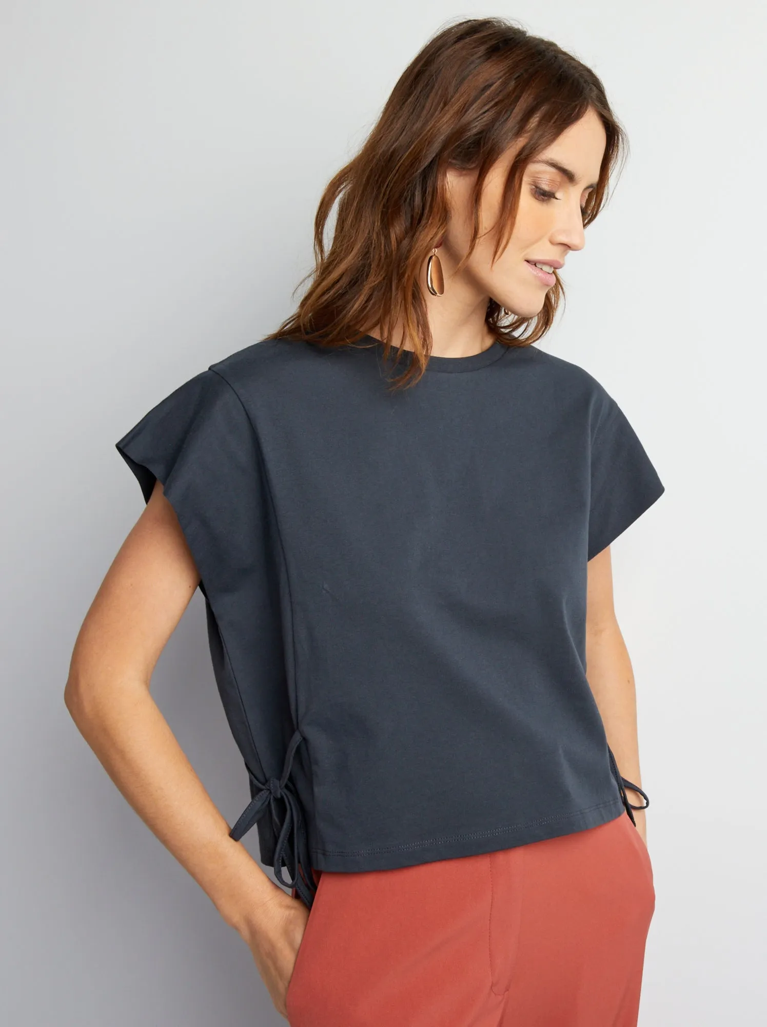 T-shirt senza maniche - BLU