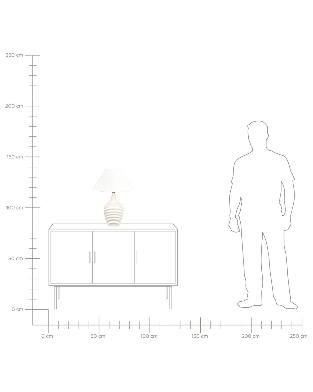 Table Lamp CELESTE Ceramic Cream