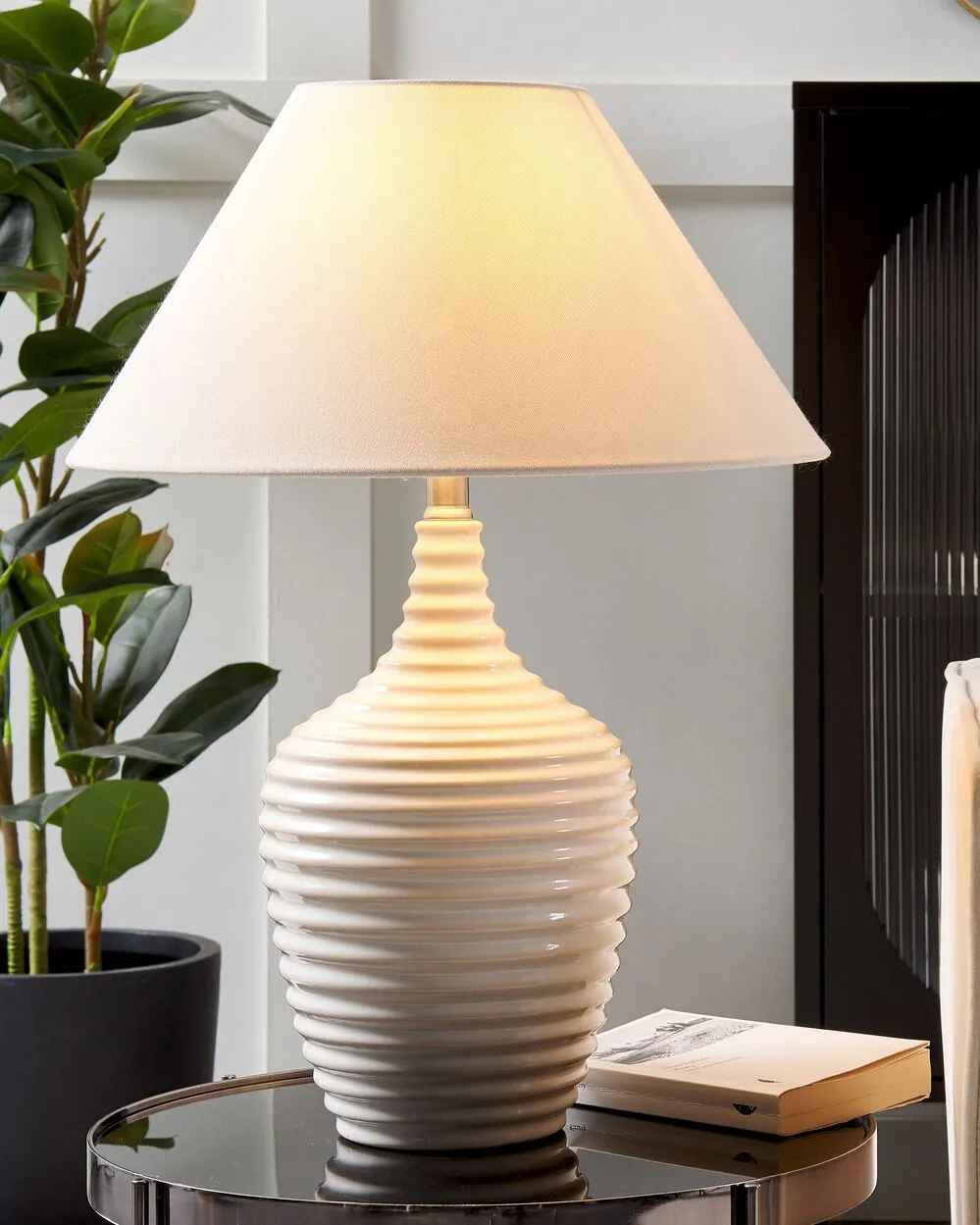 Table Lamp CELESTE Ceramic Cream