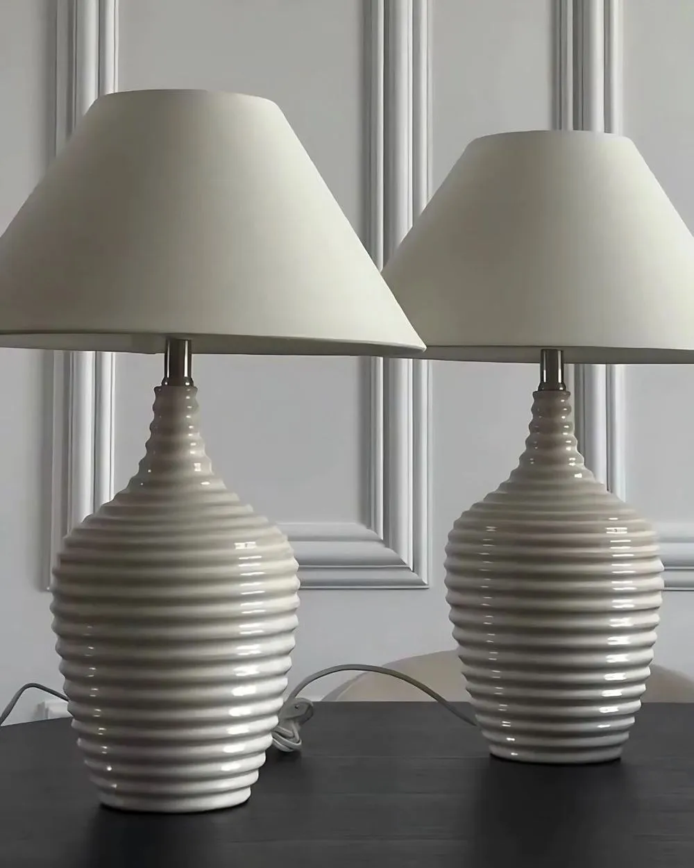 Table Lamp CELESTE Ceramic Cream