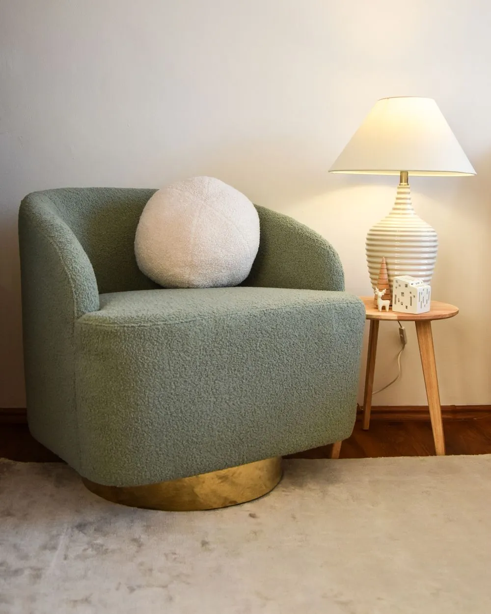 Table Lamp CELESTE Ceramic Cream