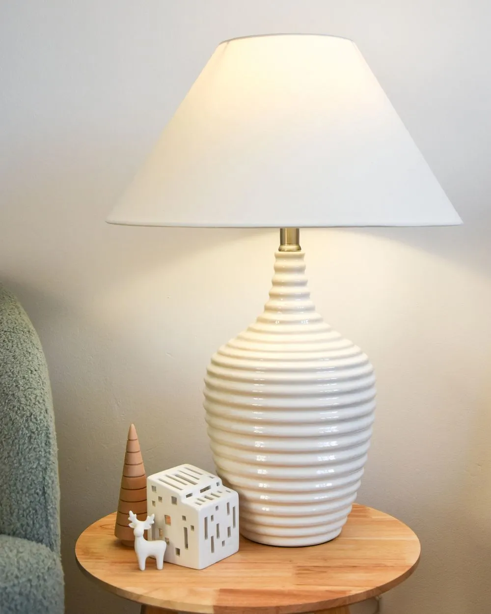Table Lamp CELESTE Ceramic Cream