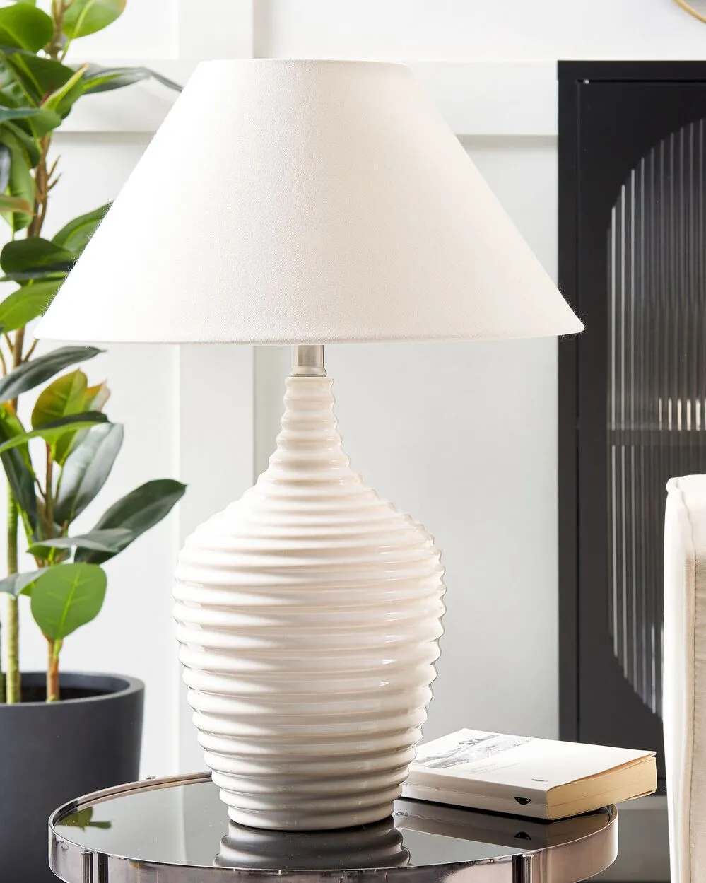 Table Lamp CELESTE Ceramic Cream