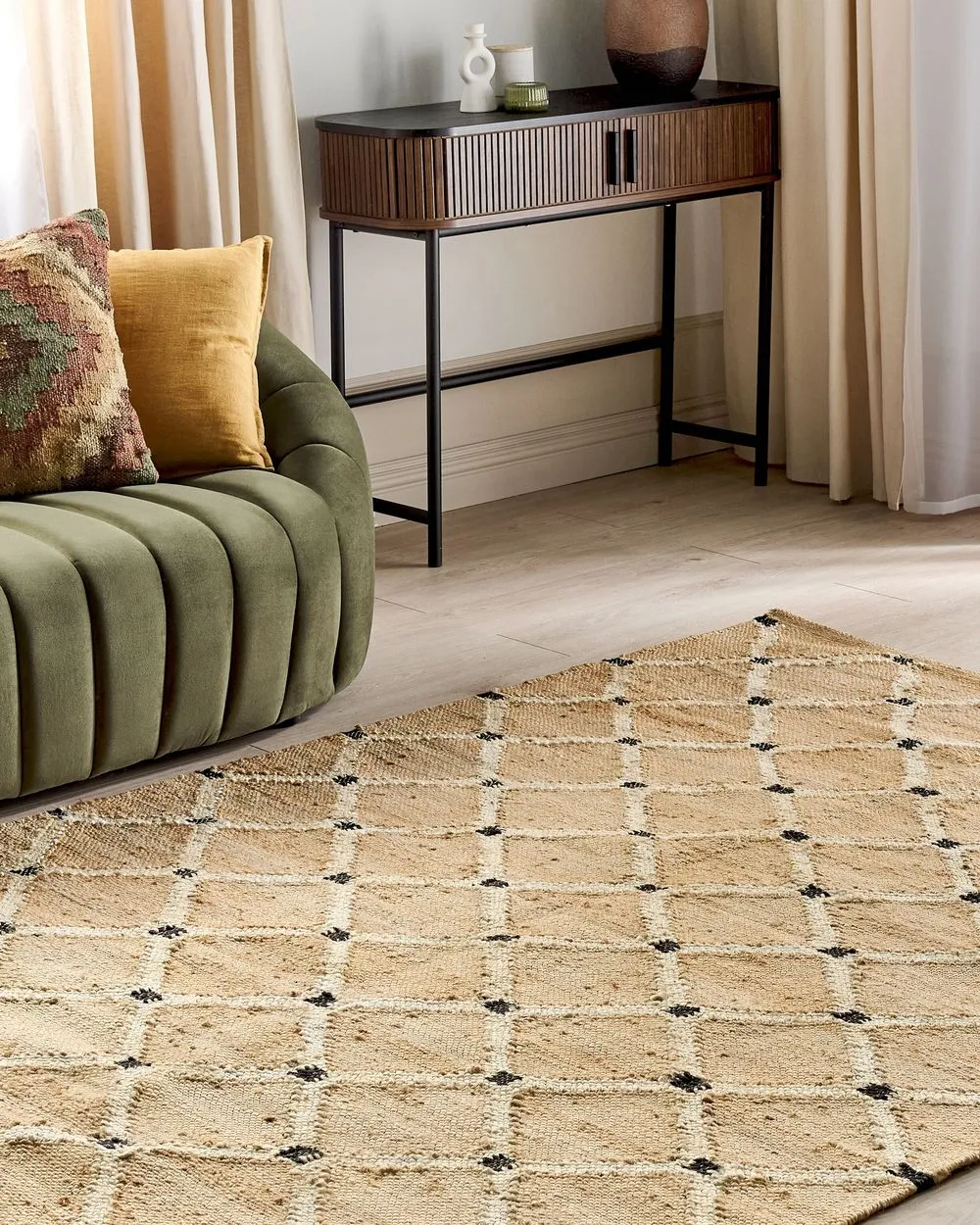 Tappeto iuta beige 160 x 230 cm KALEKOY