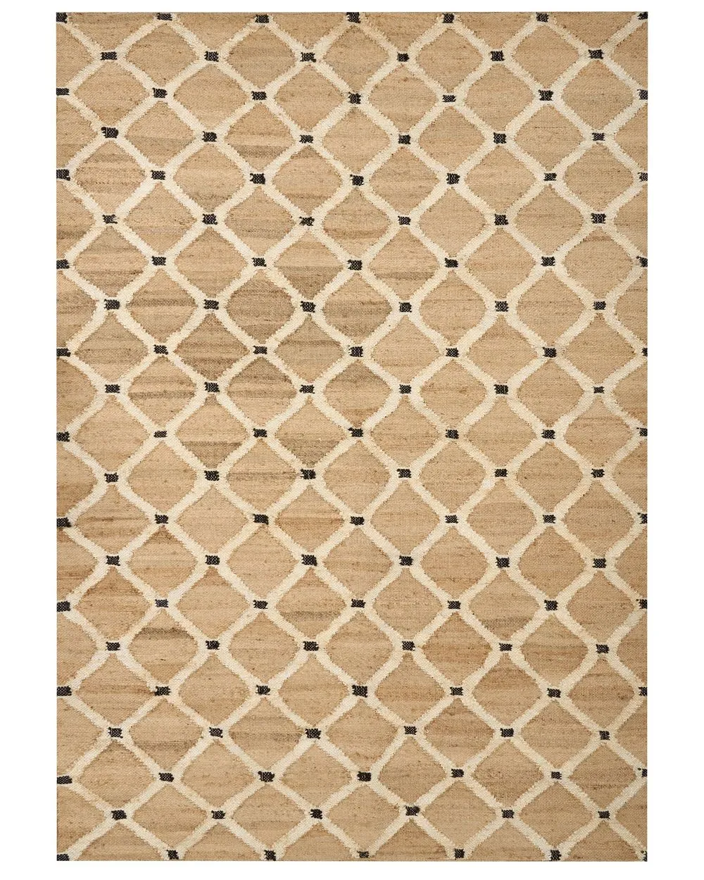 Tappeto iuta beige 160 x 230 cm KALEKOY