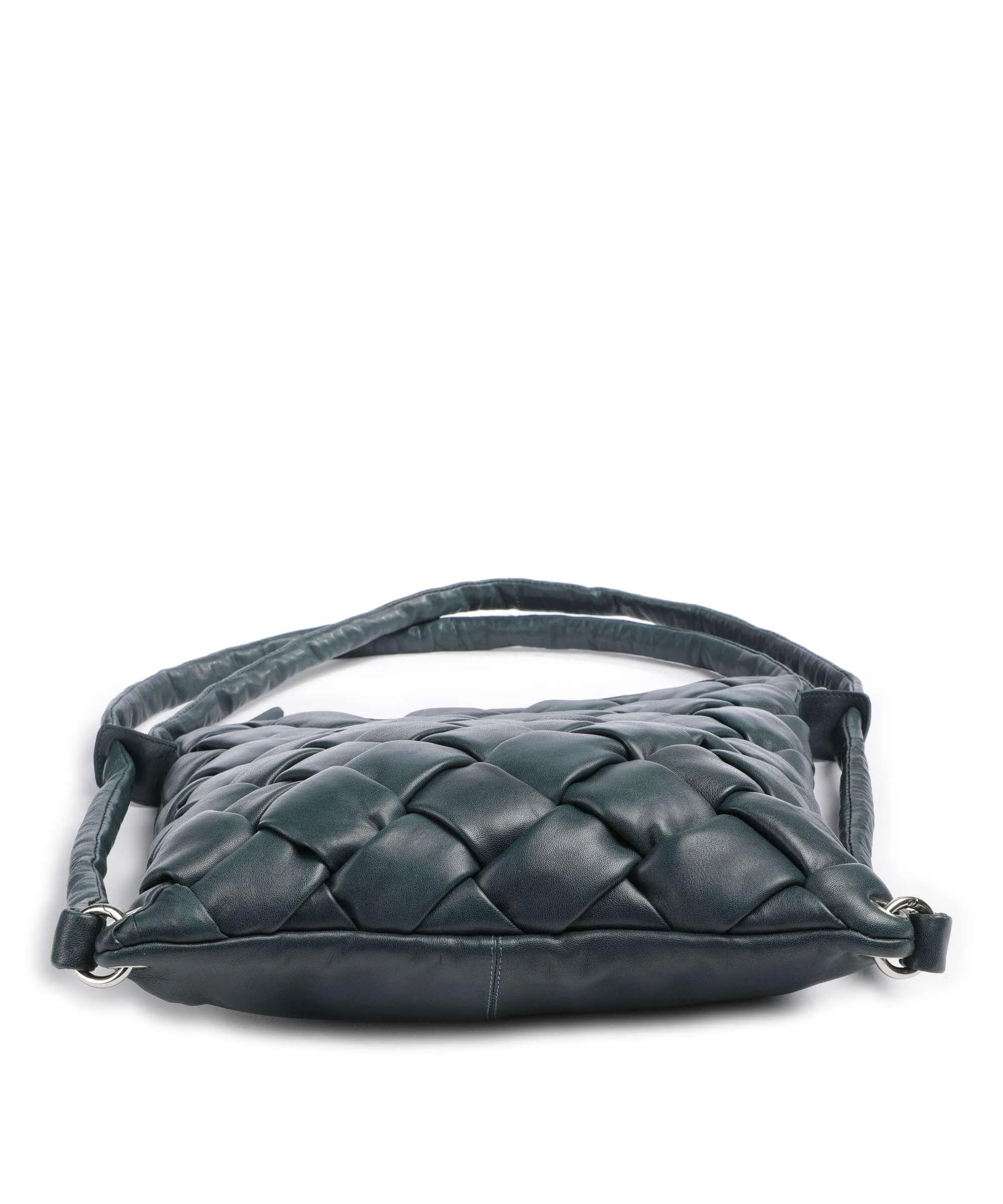  Taschendieb Wien Elisabethstrasse 7 Borsa a zainetto pelle di vacchetta finemente grana petrol  