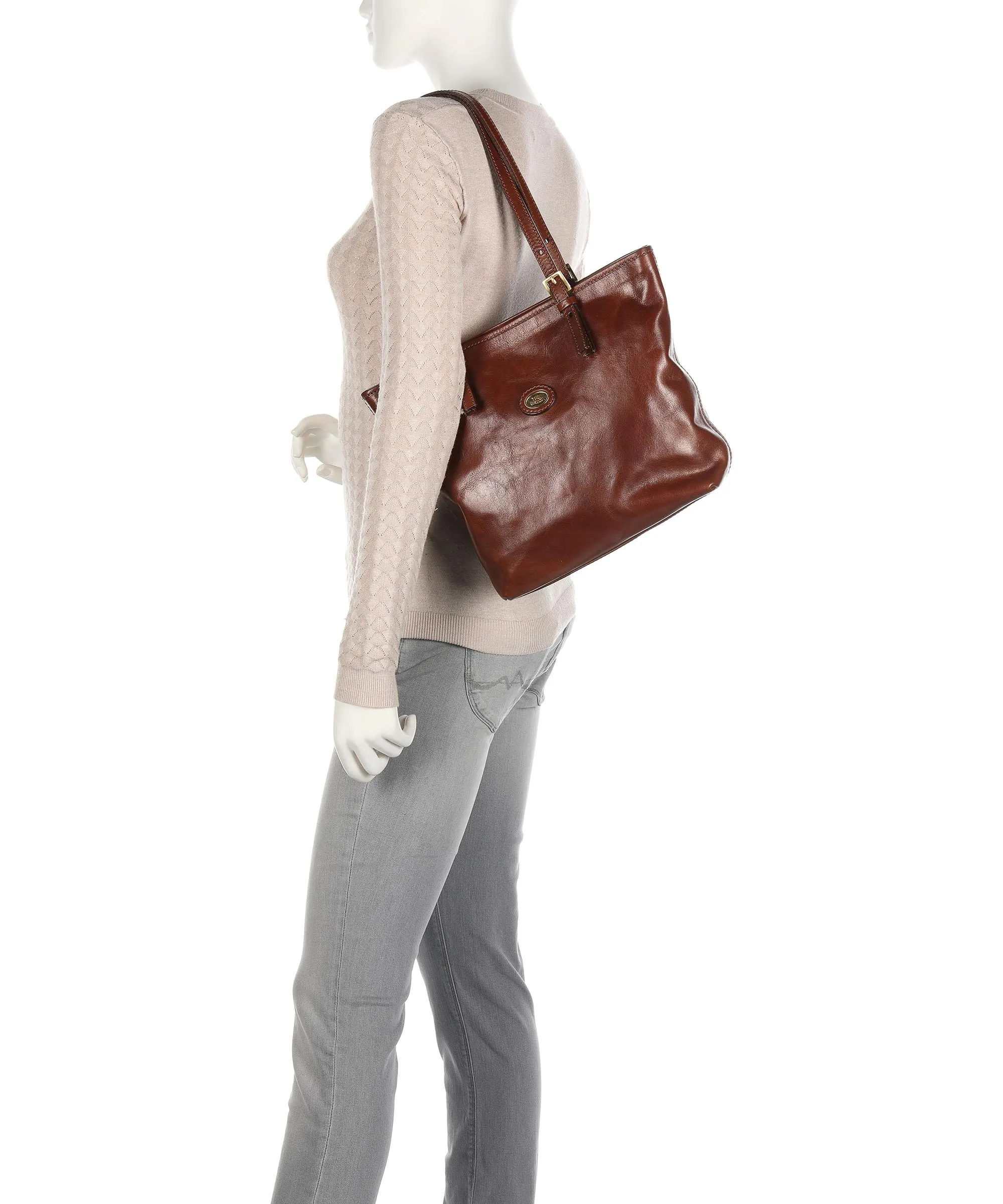  The Bridge Story Donna Borsa shopper pelle bovina marrone  
