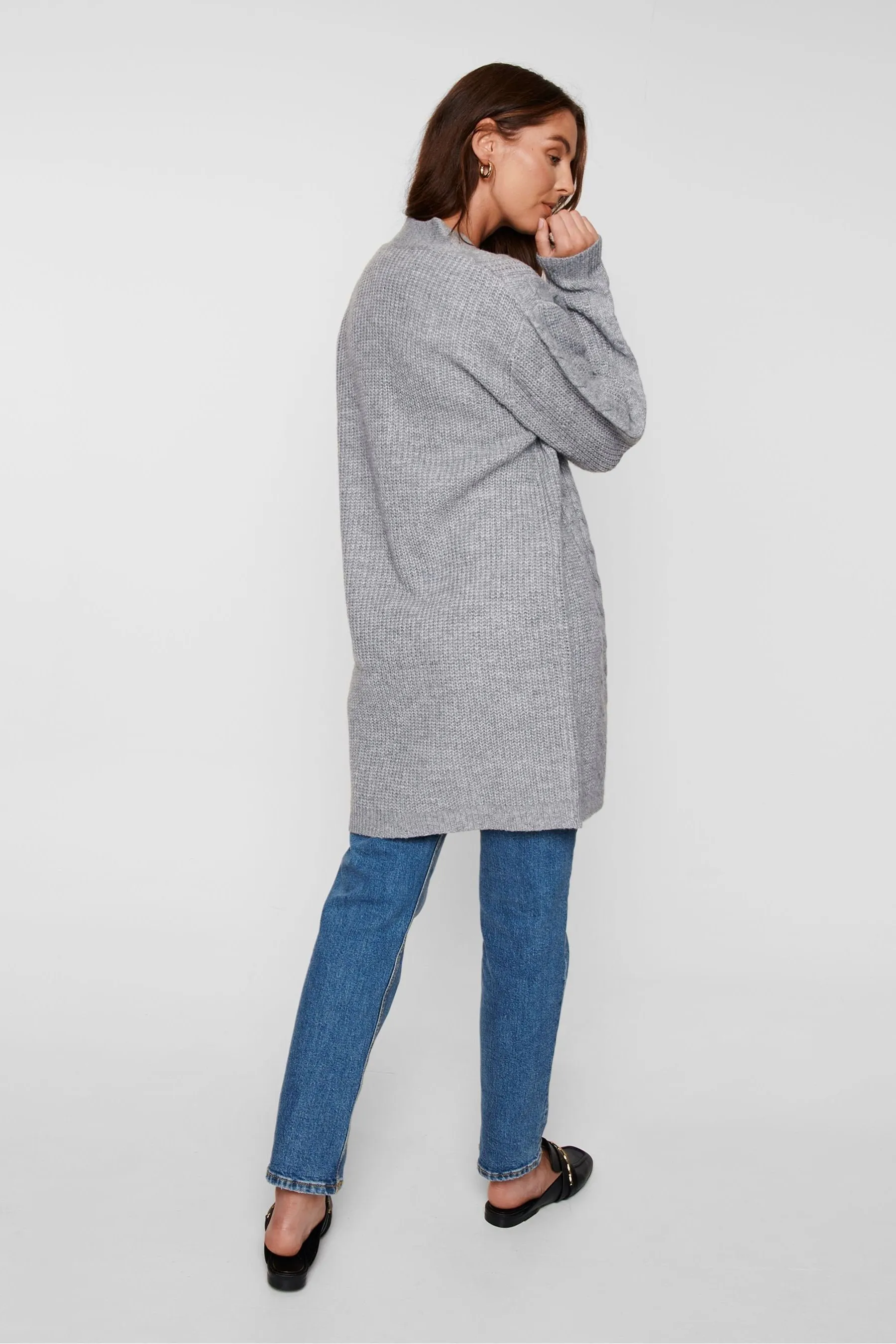 Threadbare - Cardigan in maglia a trecce