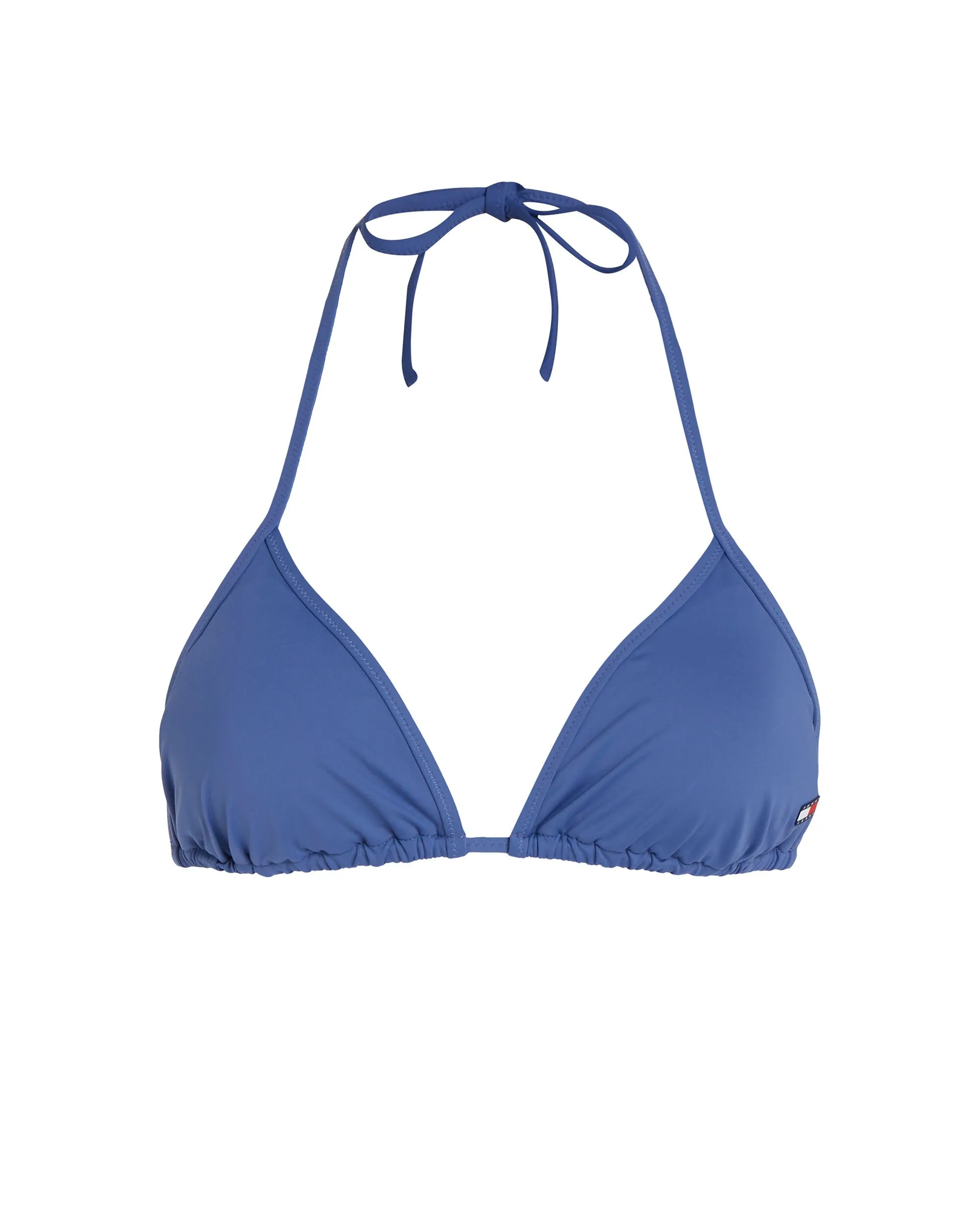Tommy Hilfiger Top Bikini Heritage a Triangolo Imbottito Blu Donna