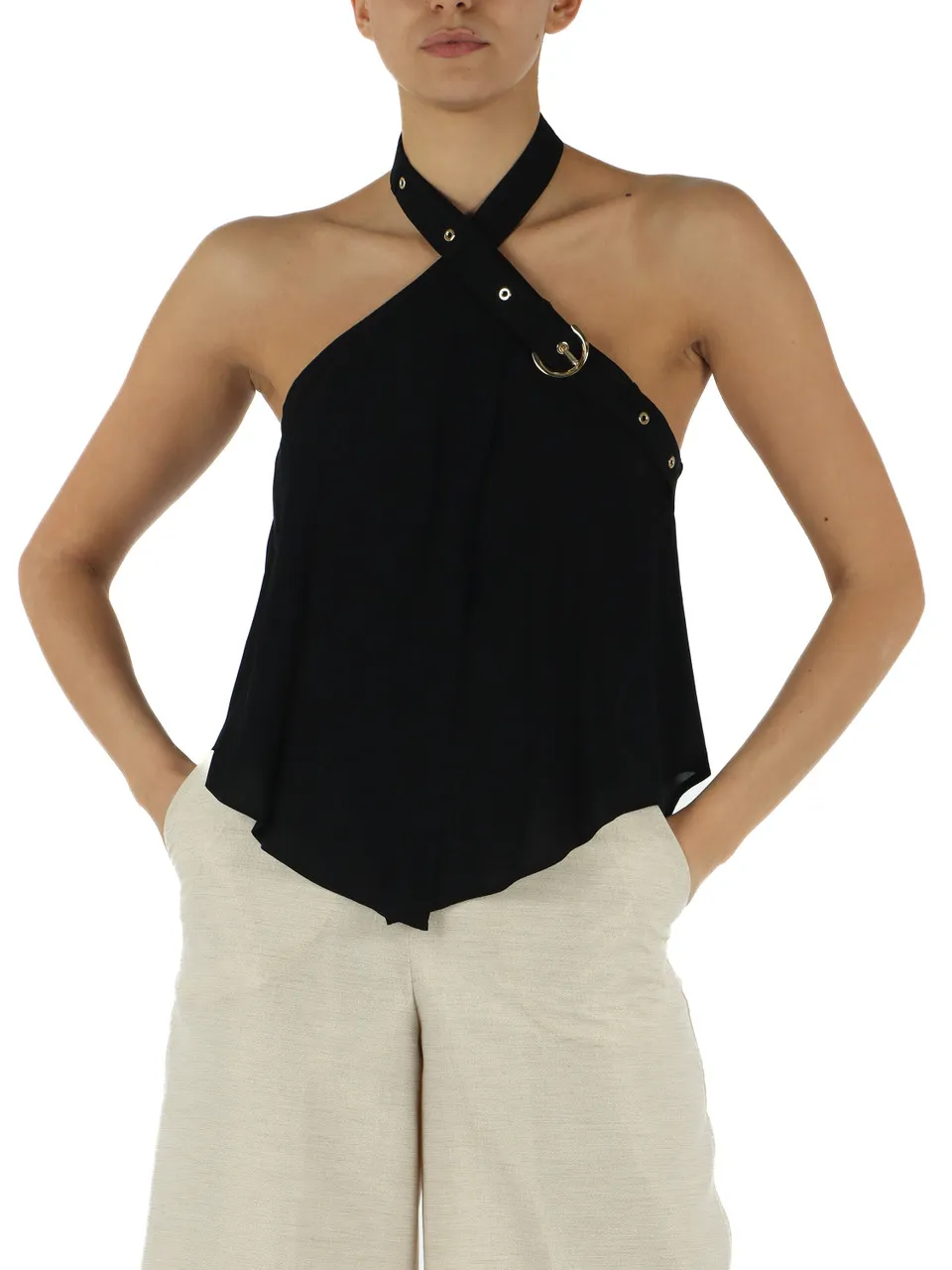 Top in crepe de chine TANTALO