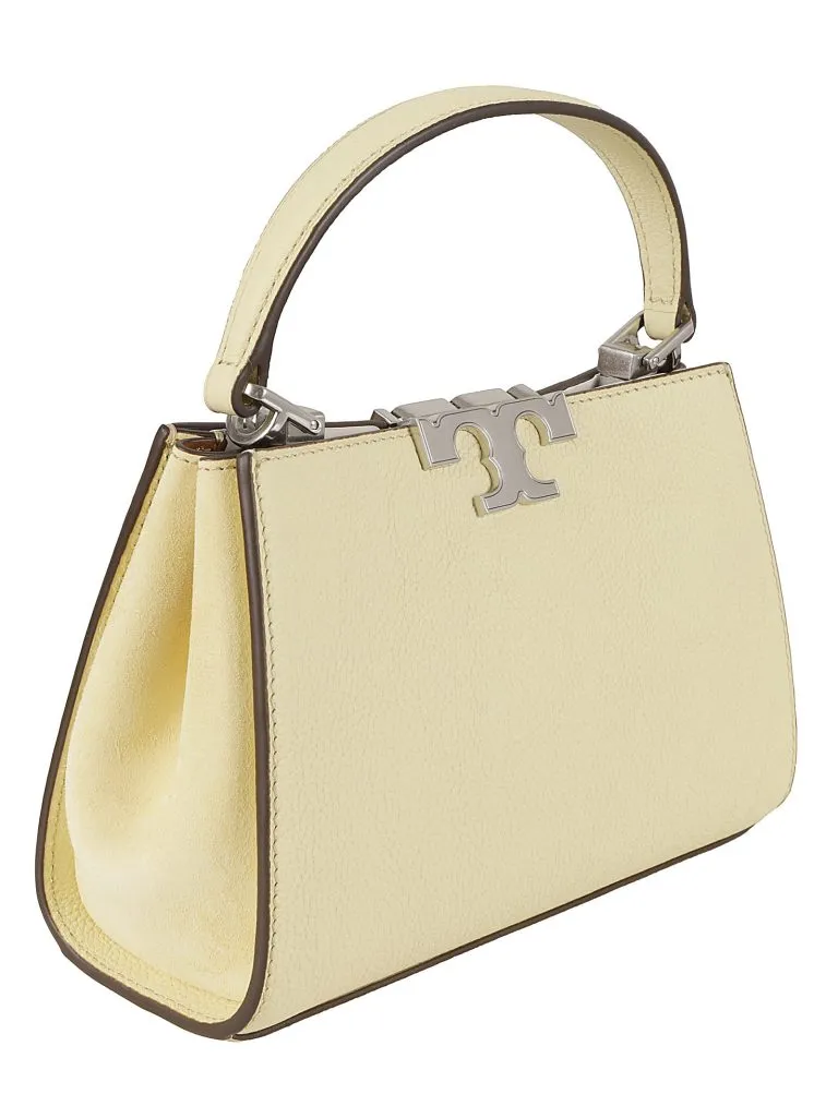 TORY BURCHEleanor-Pebbled-Mini-Satchel Lemon-Sugar