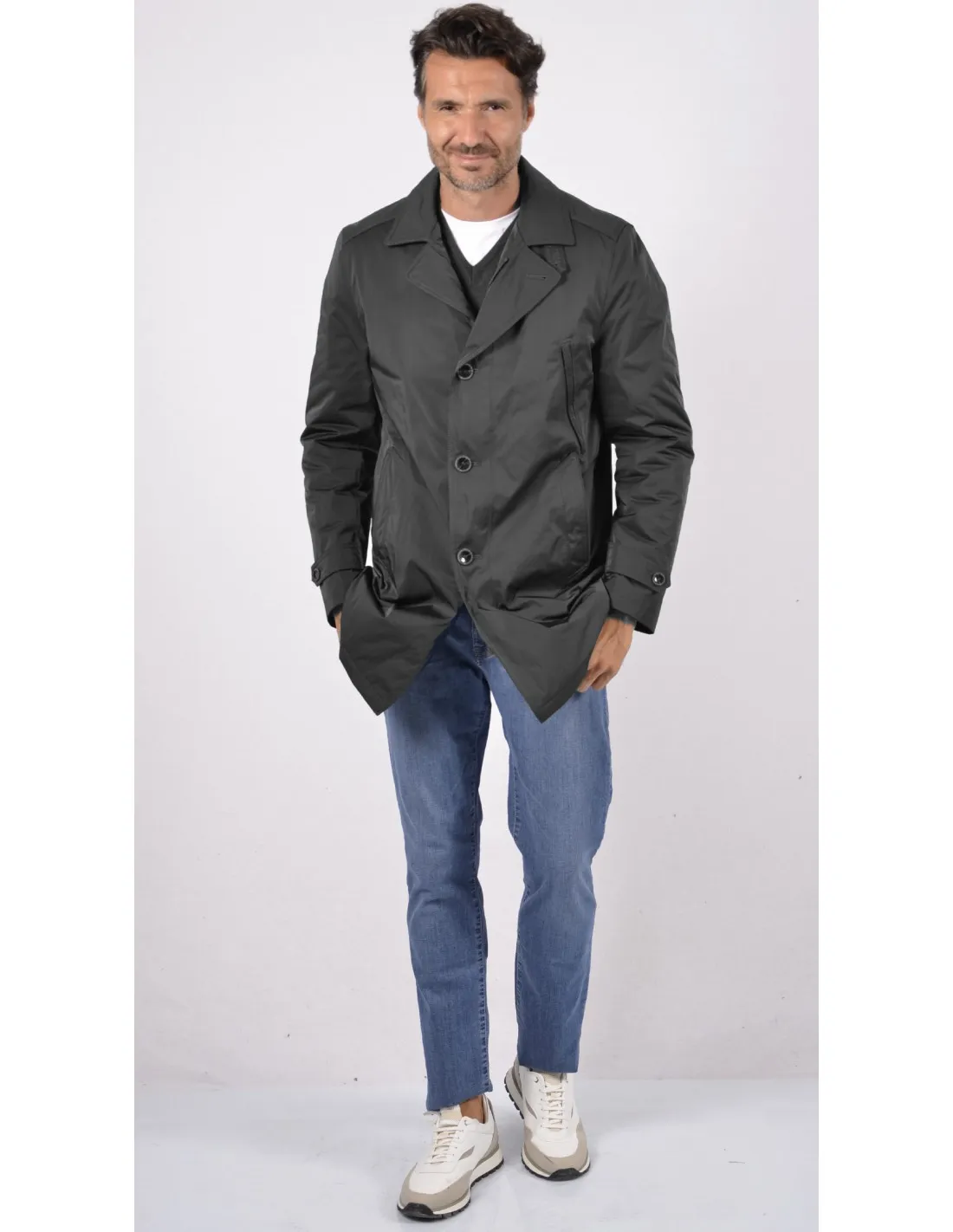 Trench Nero imbottito Mod Parma A/I JPT