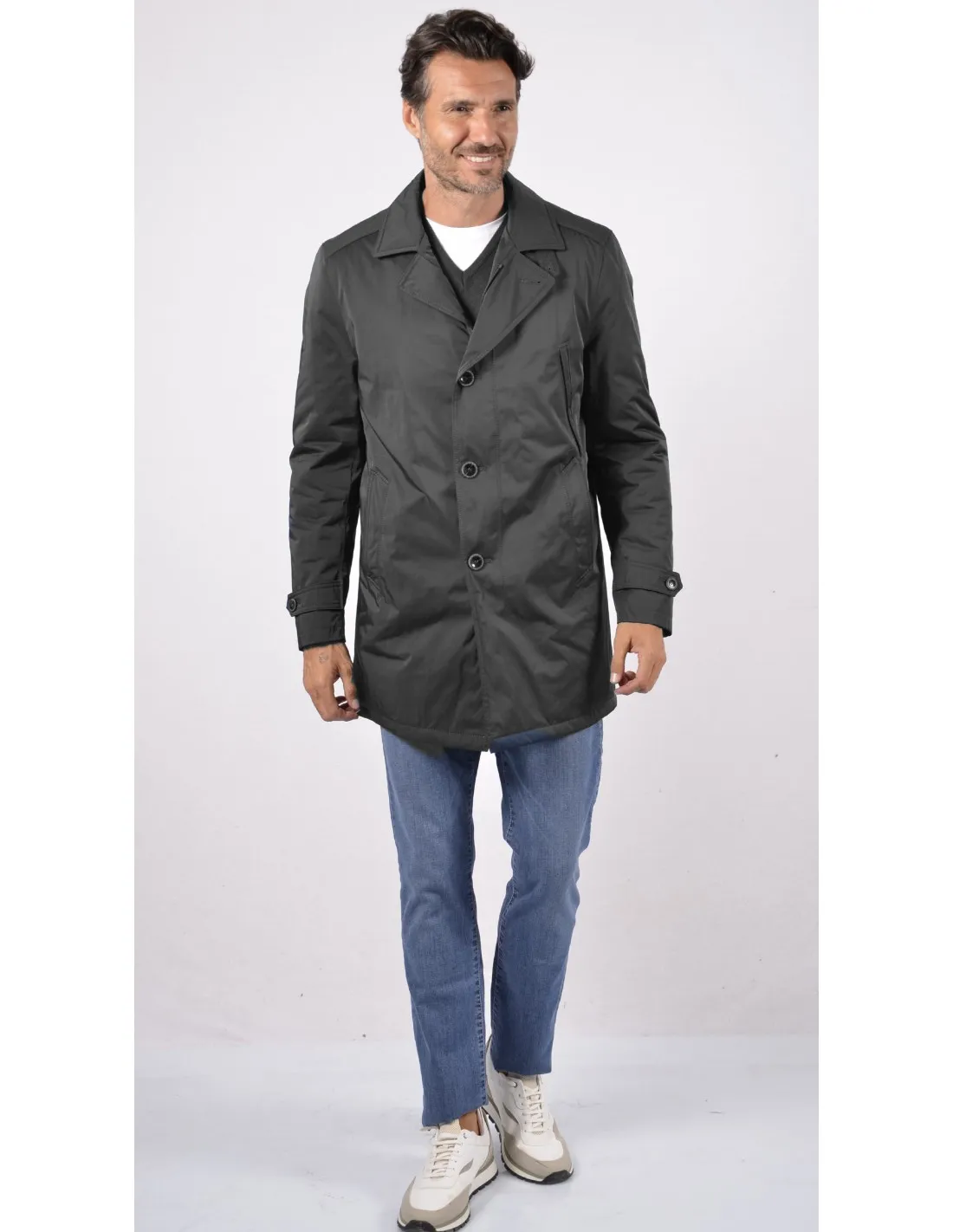 Trench Nero imbottito Mod Parma A/I JPT