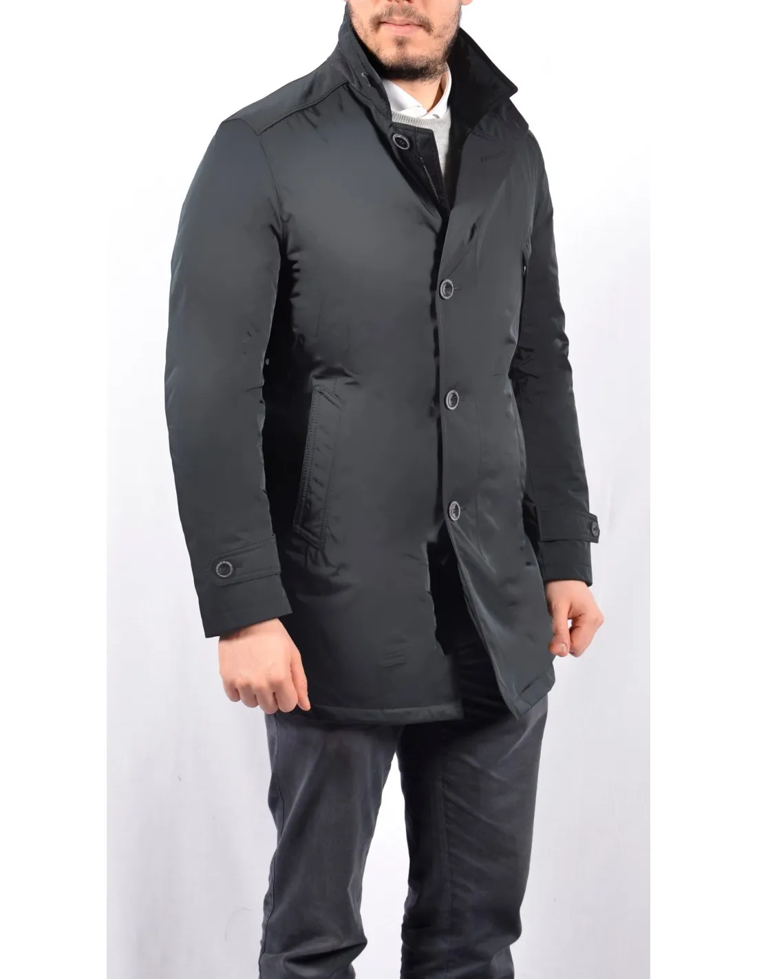 Trench Nero imbottito Mod Parma A/I JPT