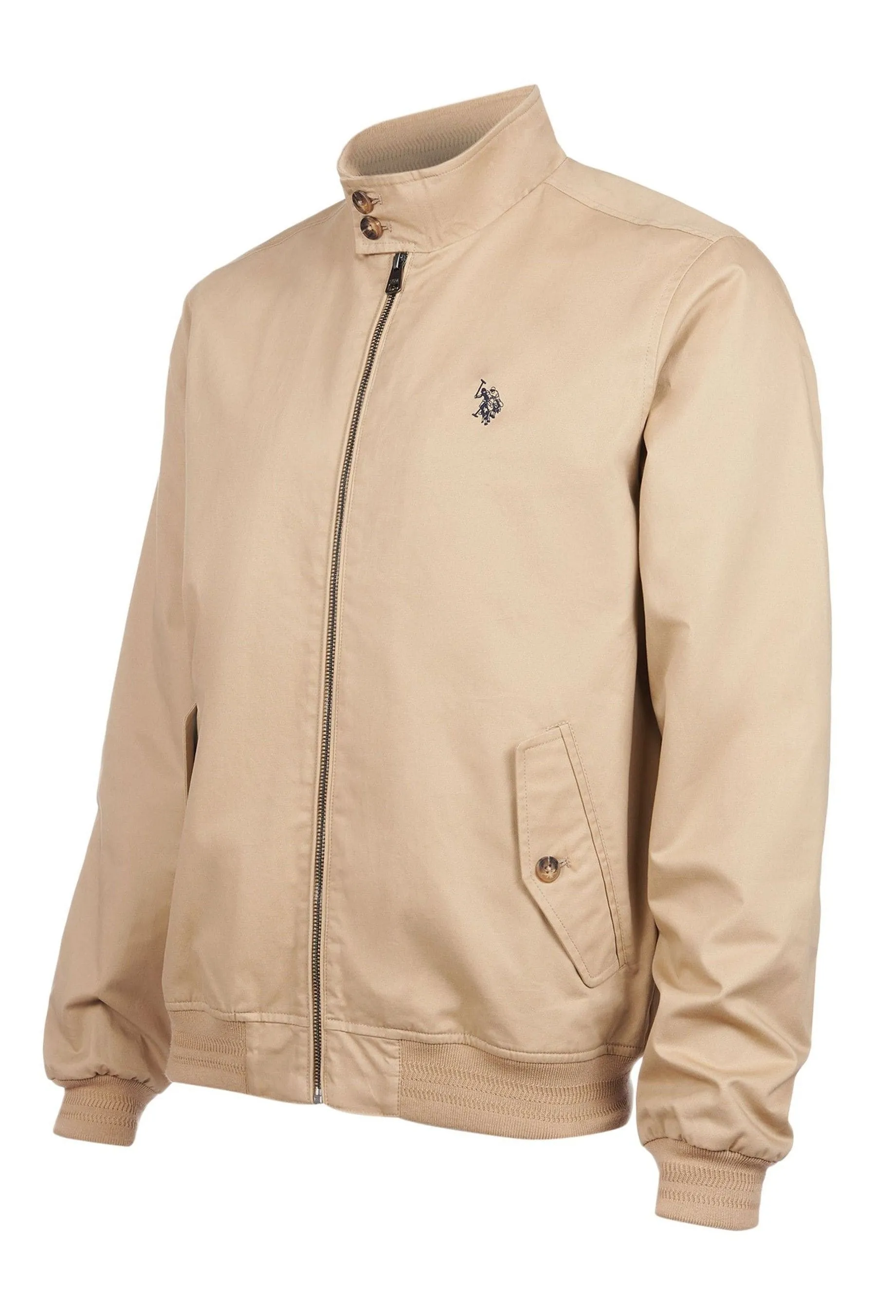 U.S. Polo Assn. Uomo - Harrington - Giacca in twill di cotone