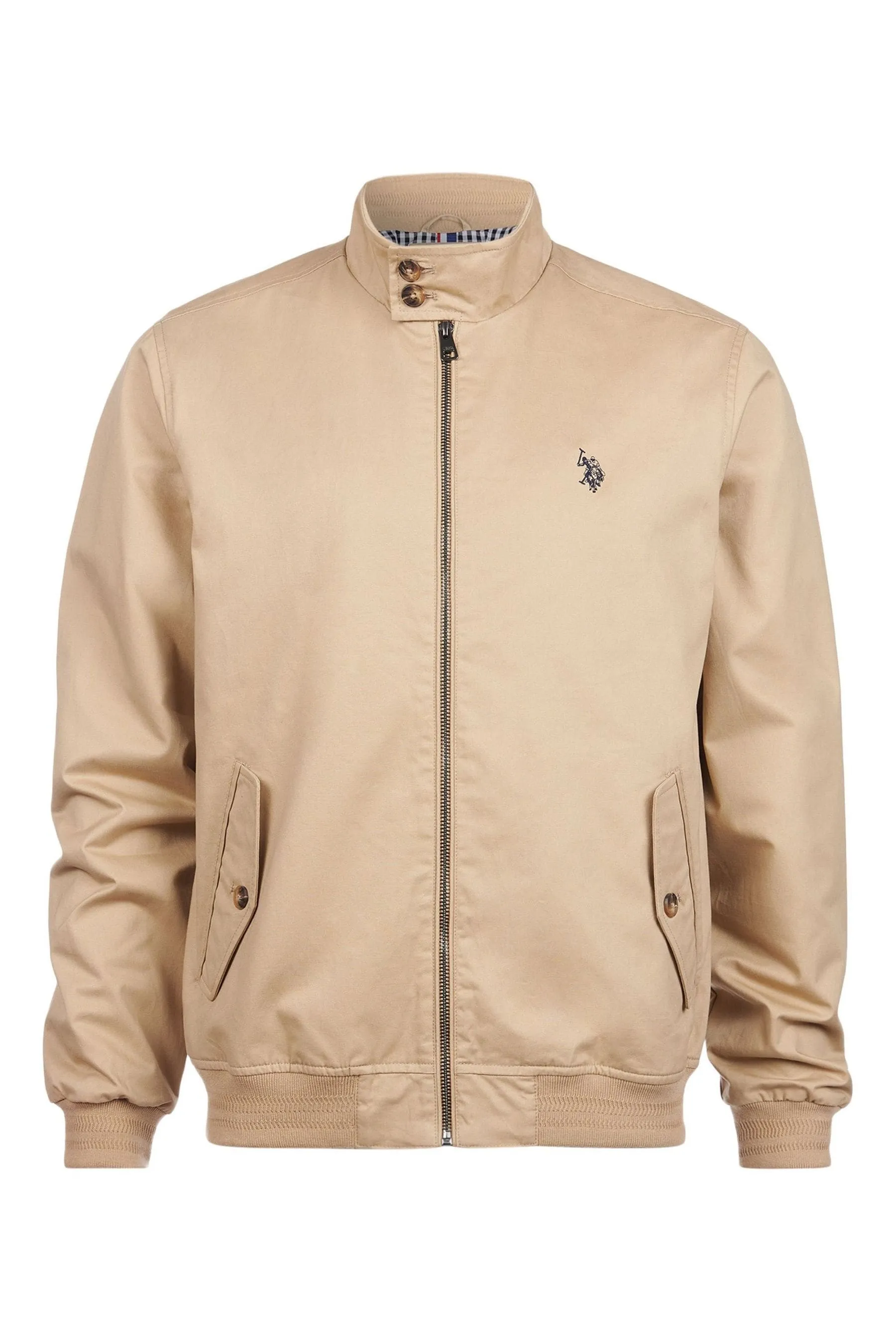 U.S. Polo Assn. Uomo - Harrington - Giacca in twill di cotone