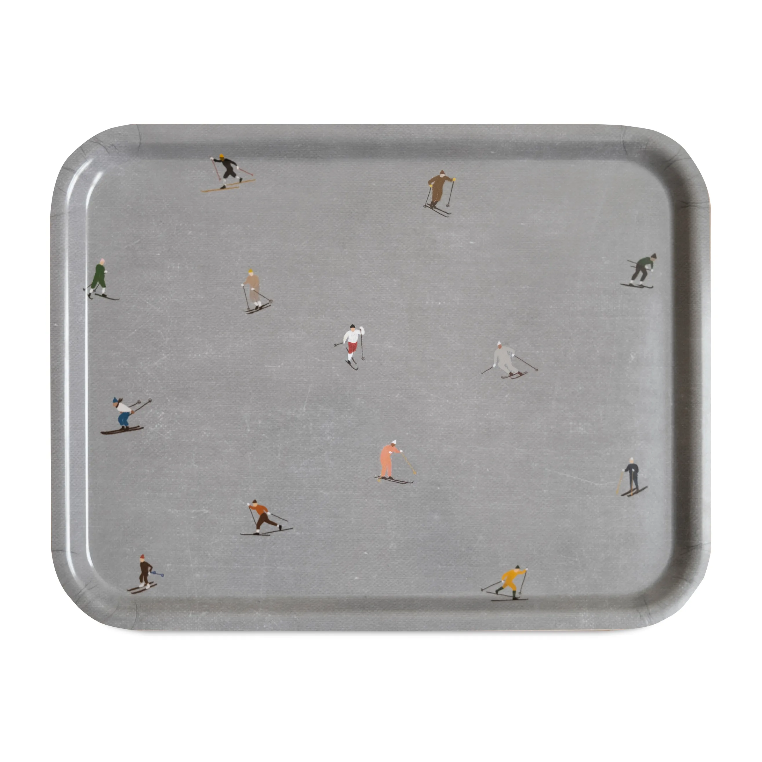 Vassoio Skiers, 33x43 cm.jn{font-size:18px}Grigio