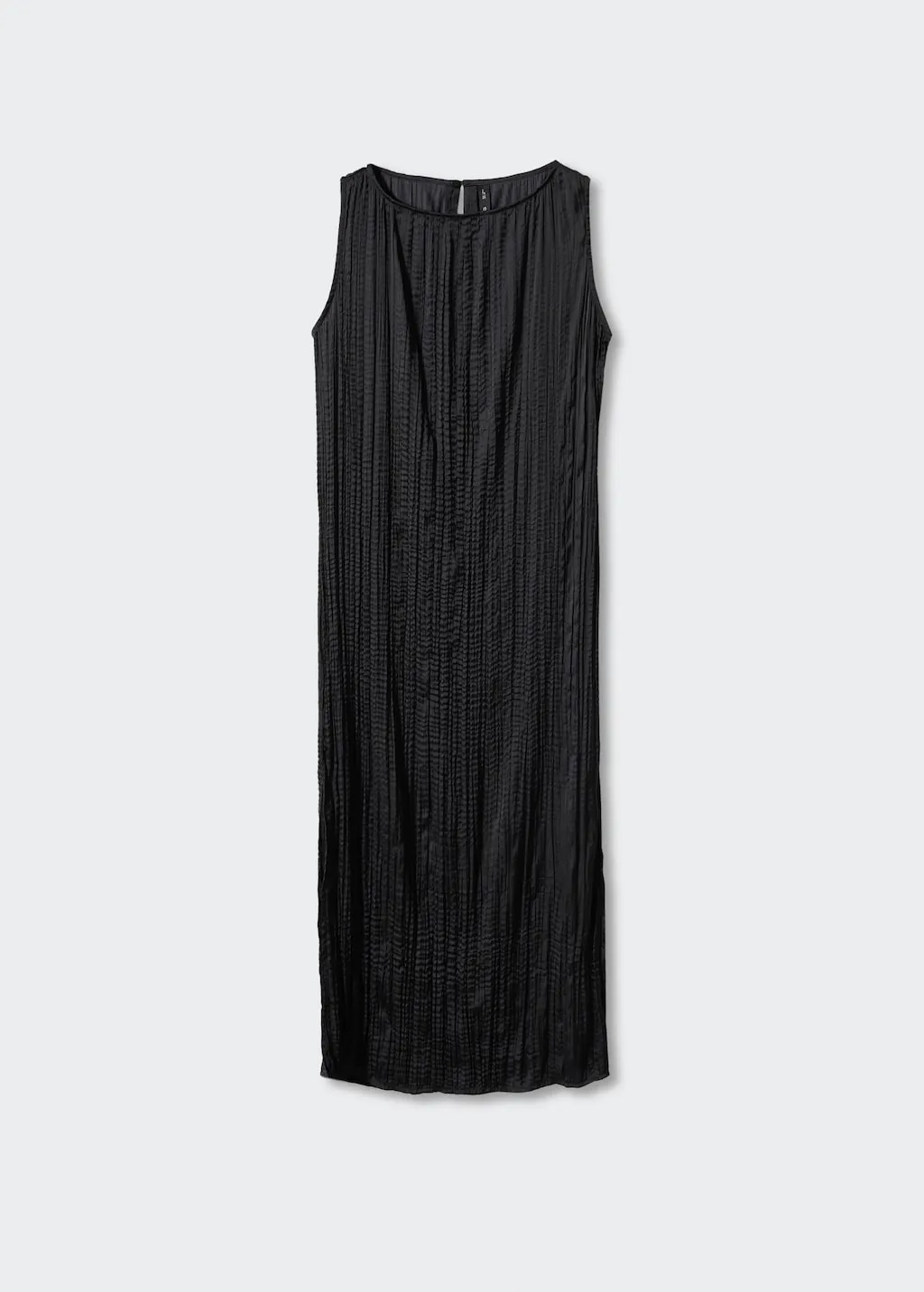 Vestito nero texture midi