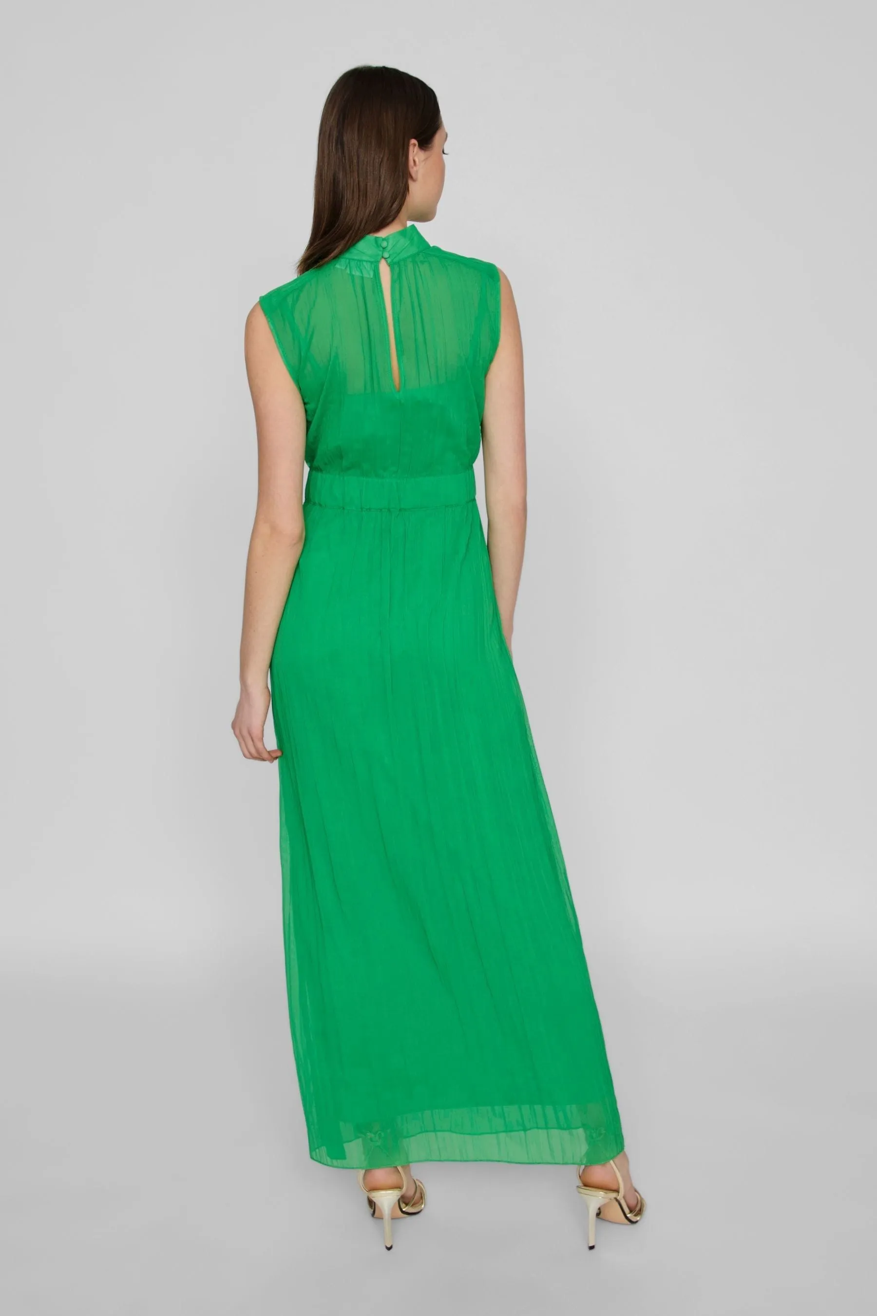 VILA - Abito maxi con Occasione speciale Senza maniche a Occasione speciale Senza maniche
