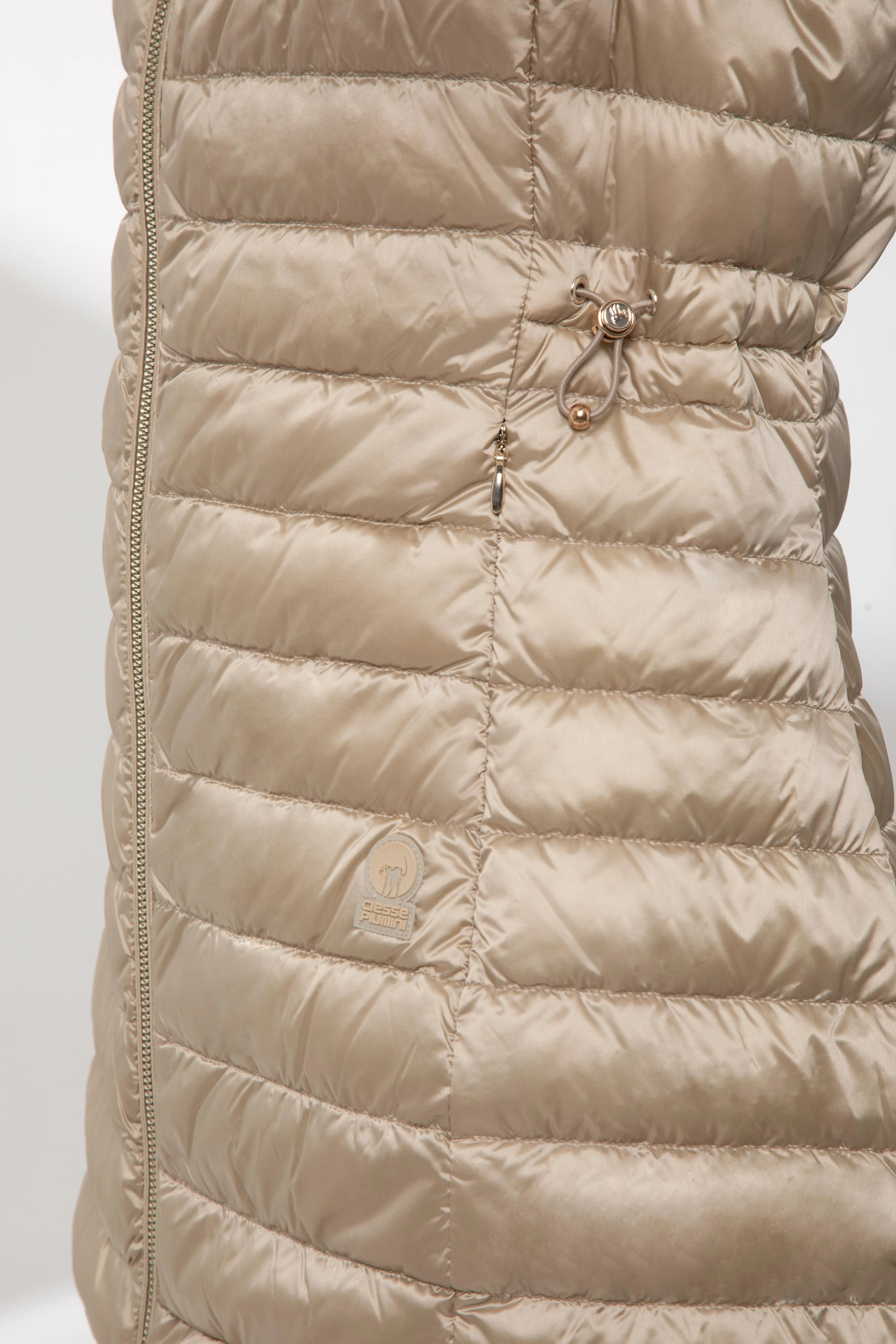 VIOLA – LONG BEIGE GILET