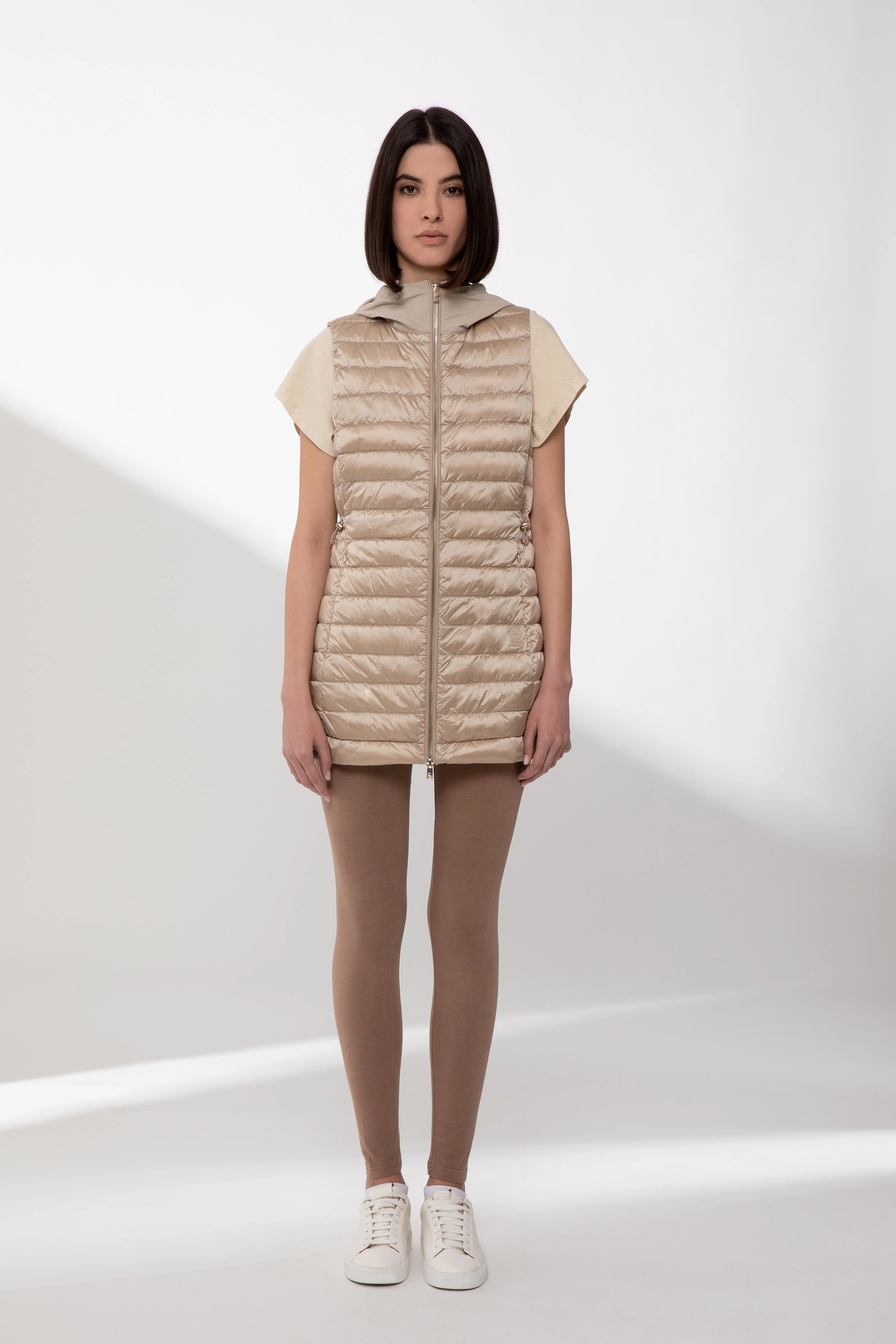 VIOLA – LONG BEIGE GILET