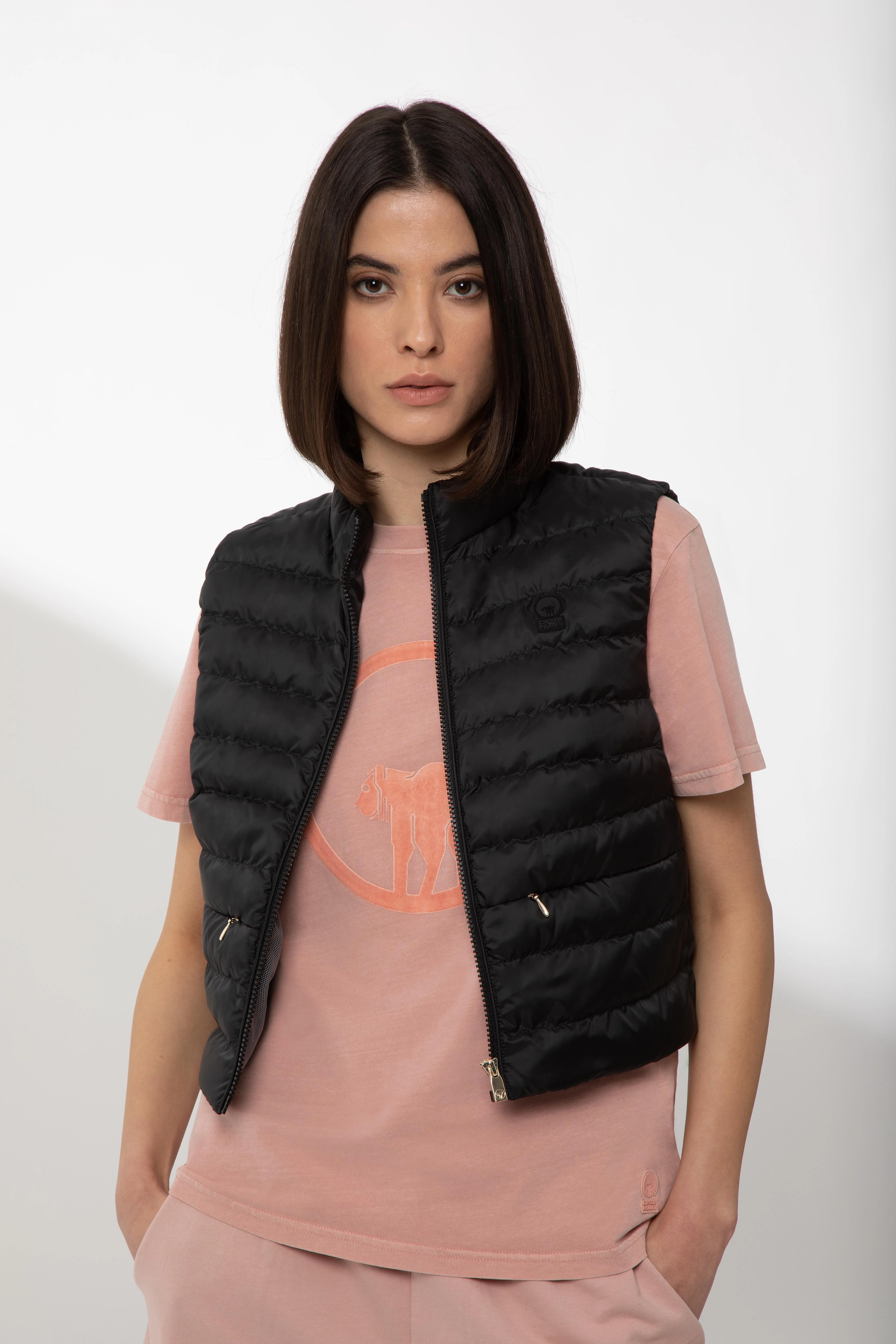 VIVI – BLACK CROP GILET