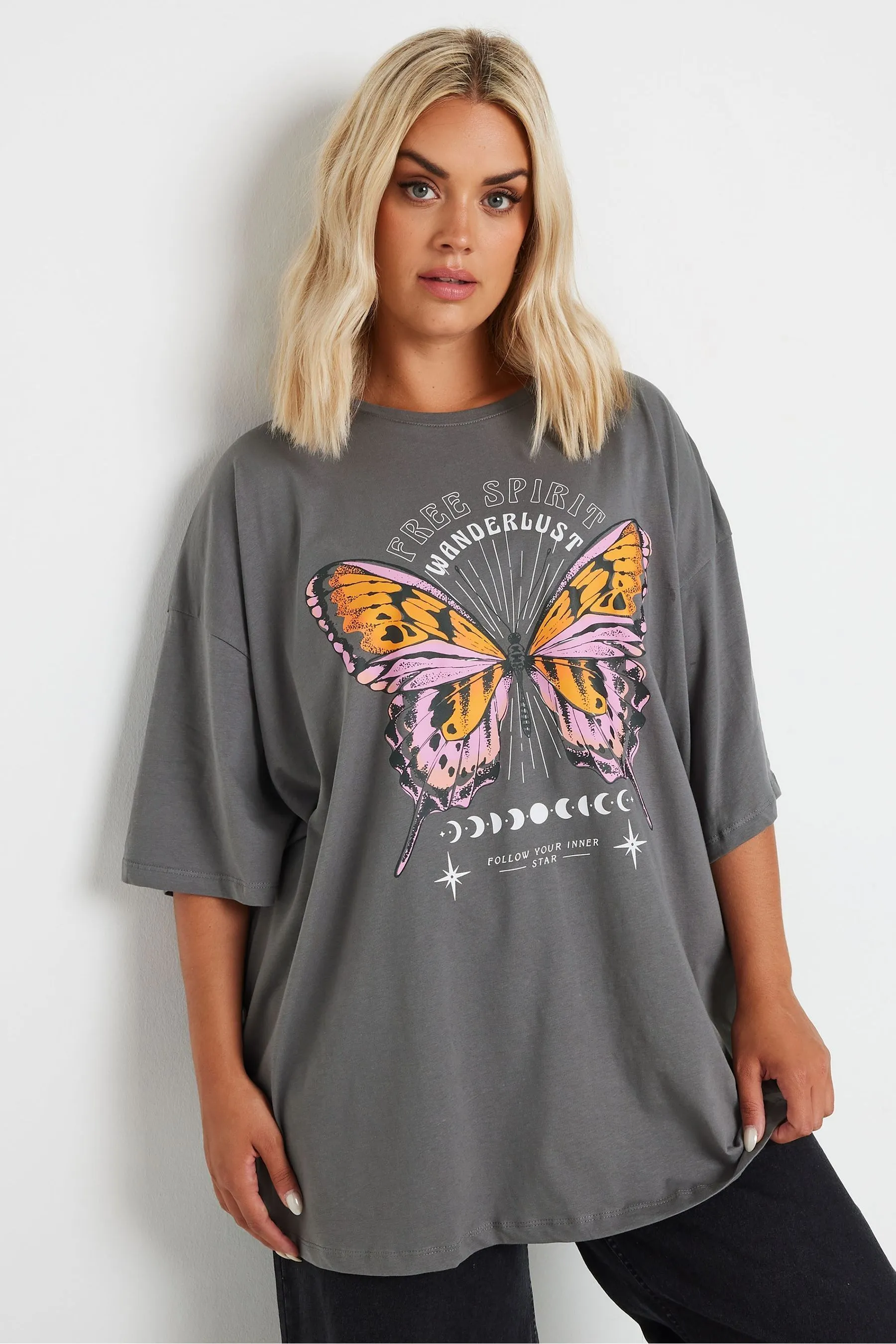Yours Curve - T-shirt squadrata    