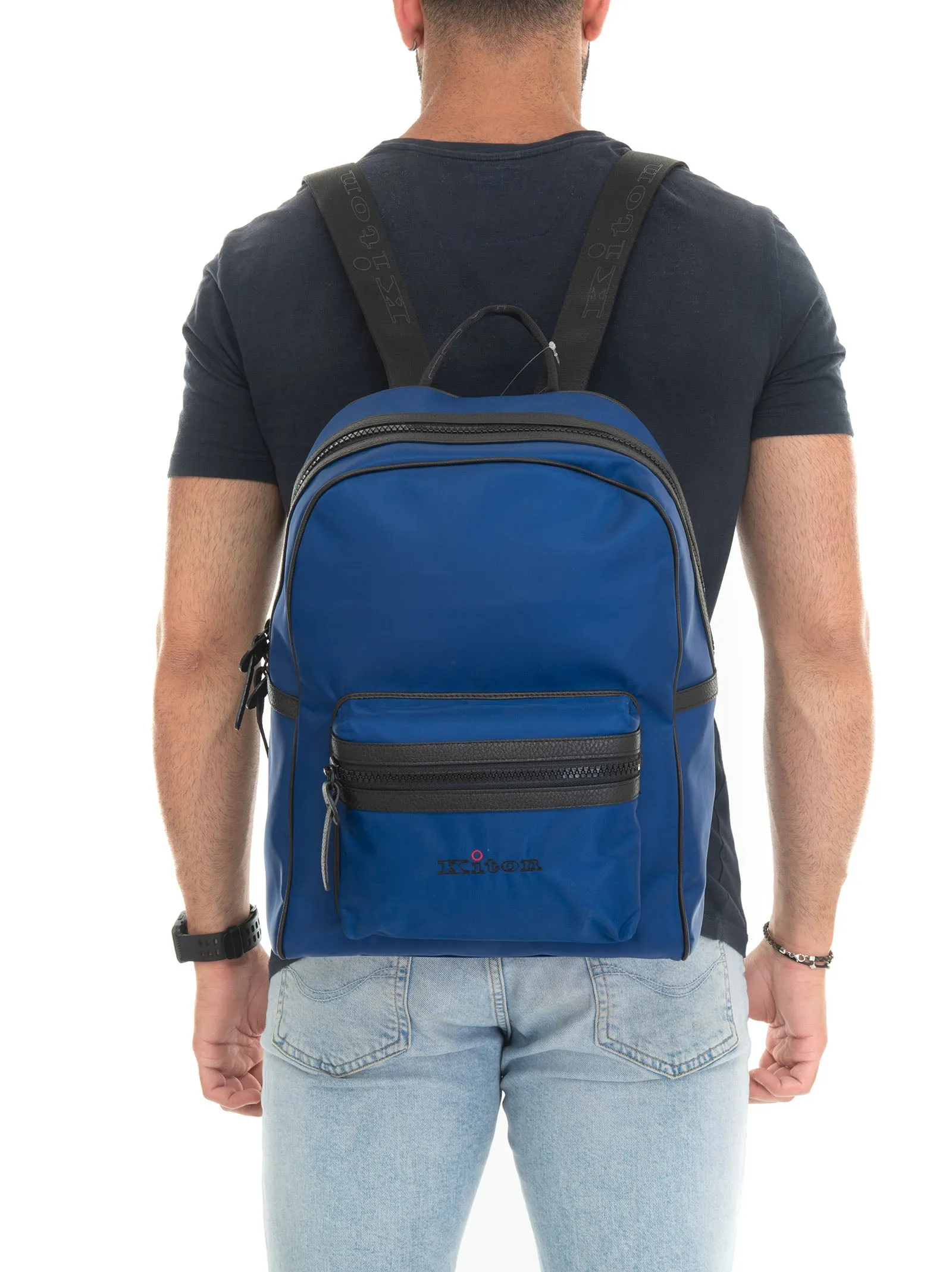 Zaino di tessuto Bluette Kiton Uomo