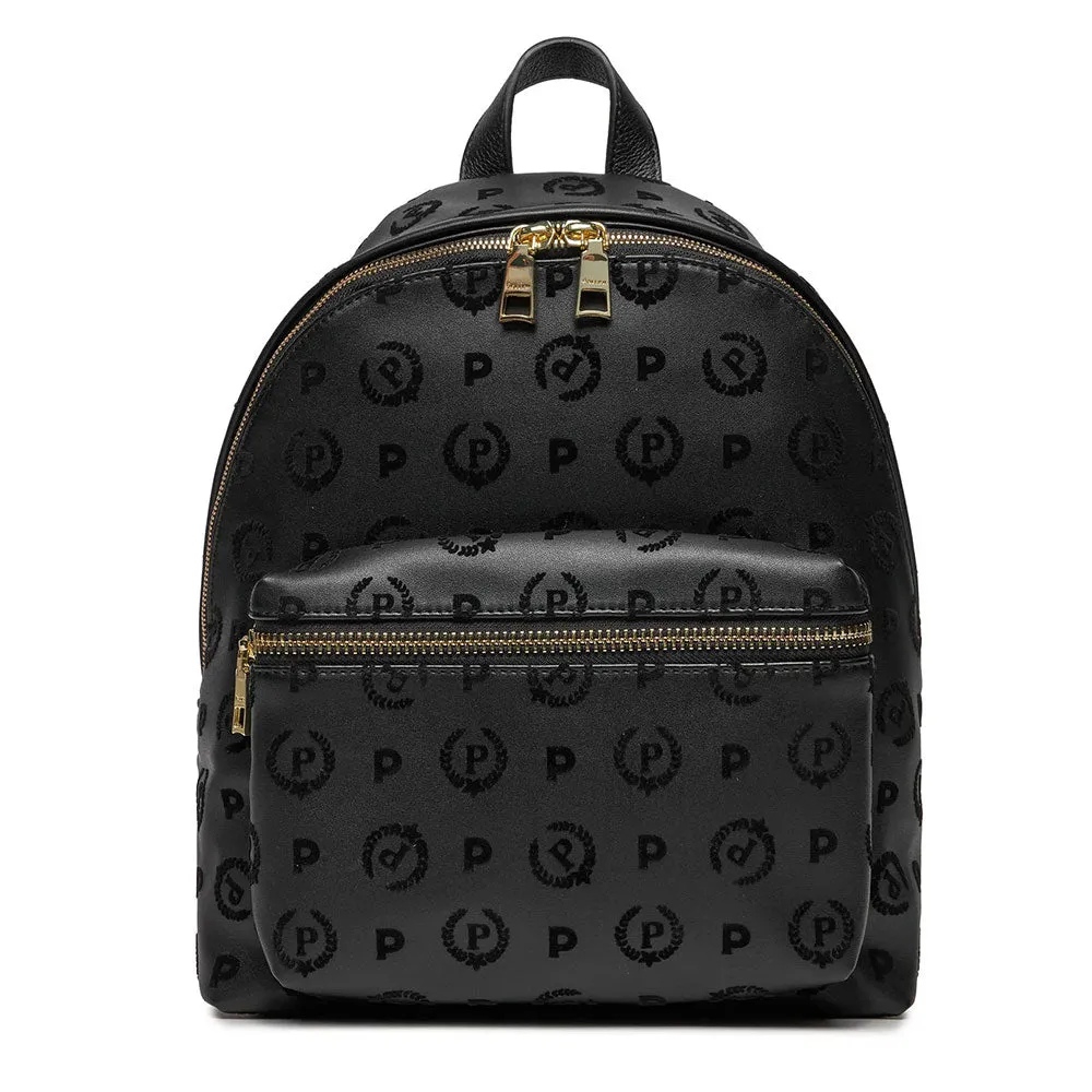 Zaino Donna POLLINI Linea Heritage Flock Nero
