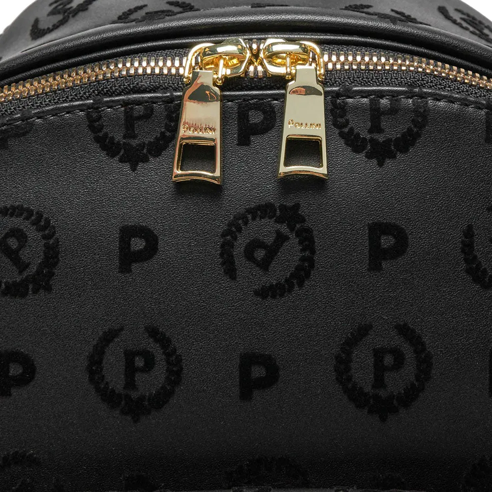 Zaino Donna POLLINI Linea Heritage Flock Nero