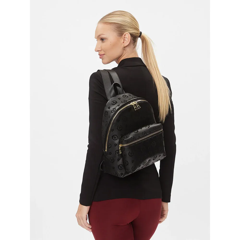 Zaino Donna POLLINI Linea Heritage Flock Nero